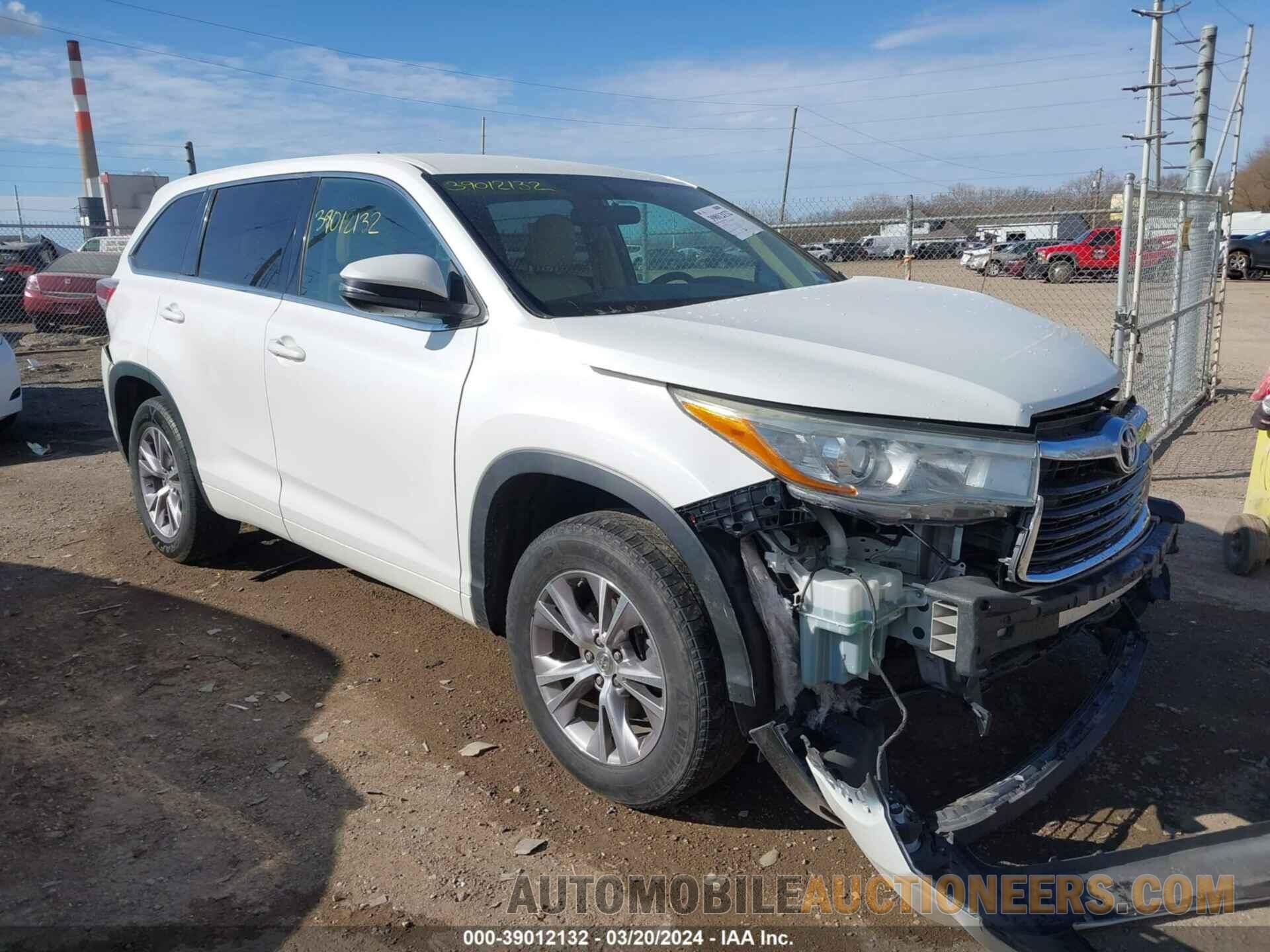 5TDZKRFH6FS088187 TOYOTA HIGHLANDER 2015