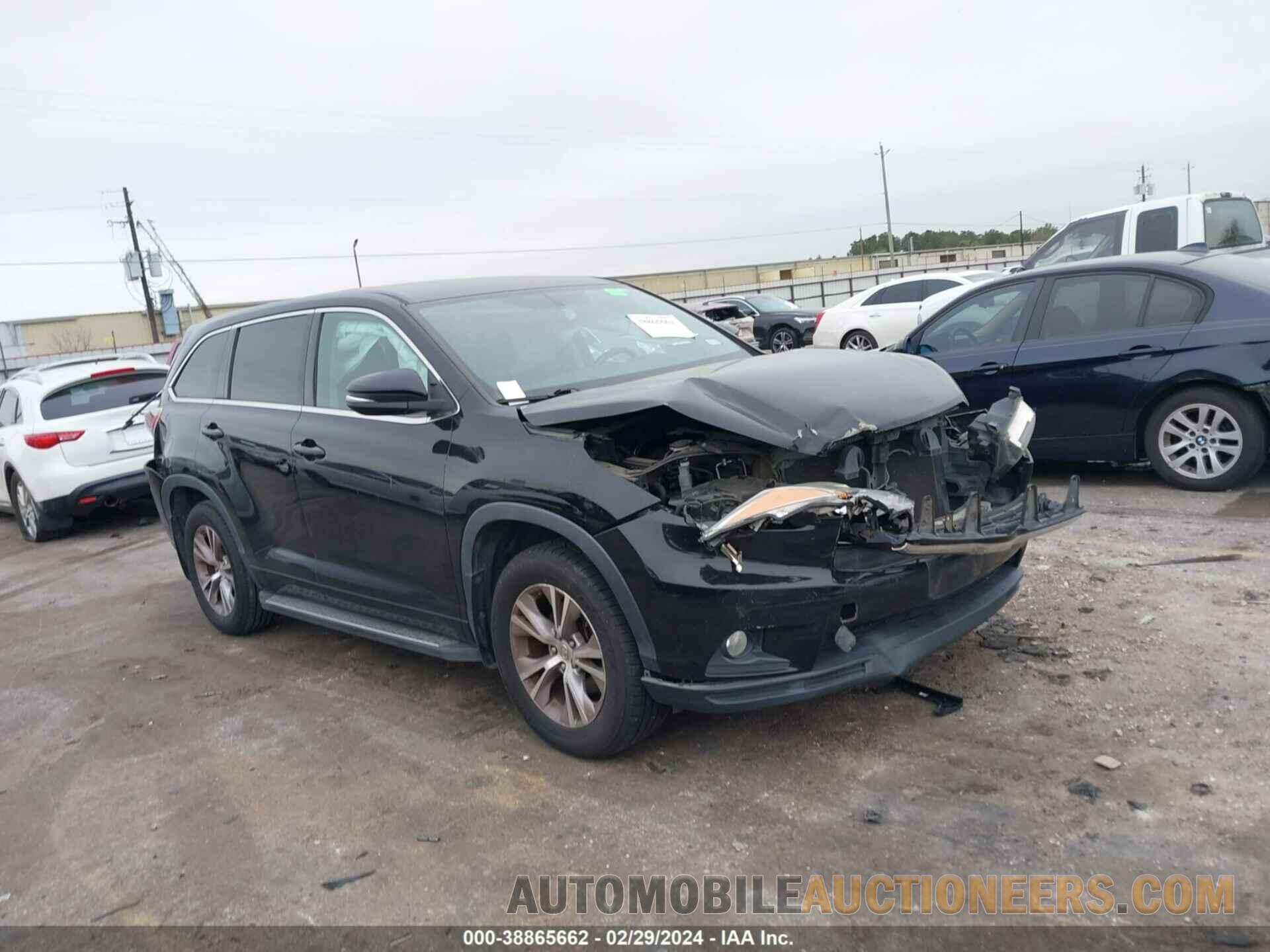 5TDZKRFH6FS098119 TOYOTA HIGHLANDER 2015