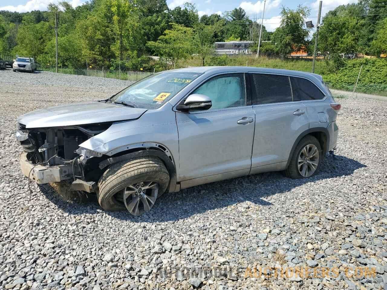 5TDZKRFH6GS134196 TOYOTA HIGHLANDER 2016