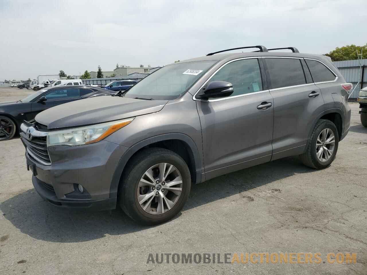 5TDZKRFH6GS134487 TOYOTA HIGHLANDER 2016