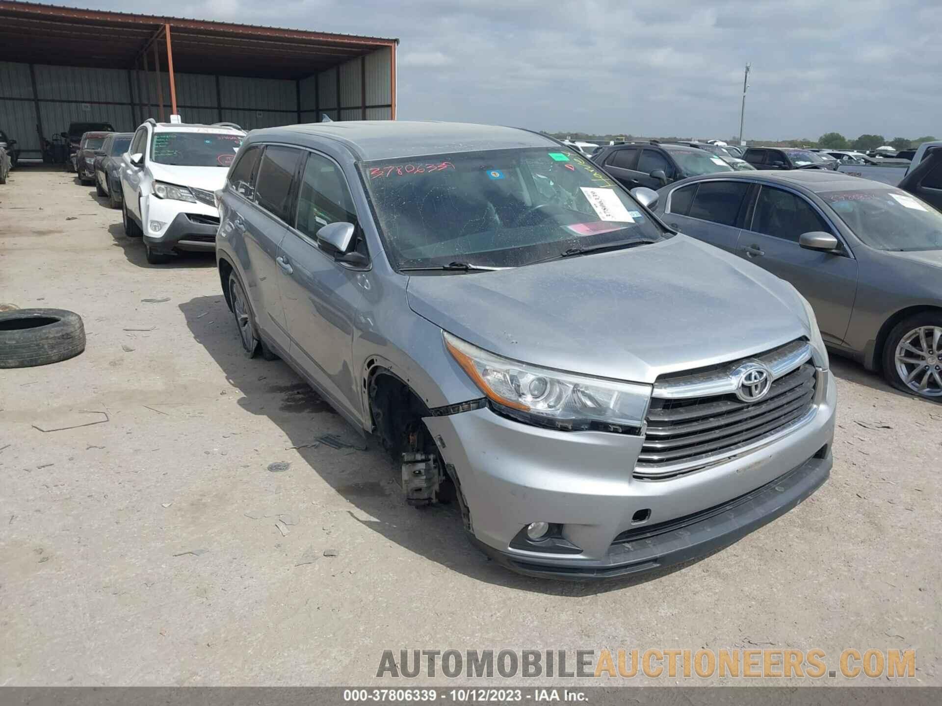 5TDZKRFH6GS142802 TOYOTA HIGHLANDER 2016