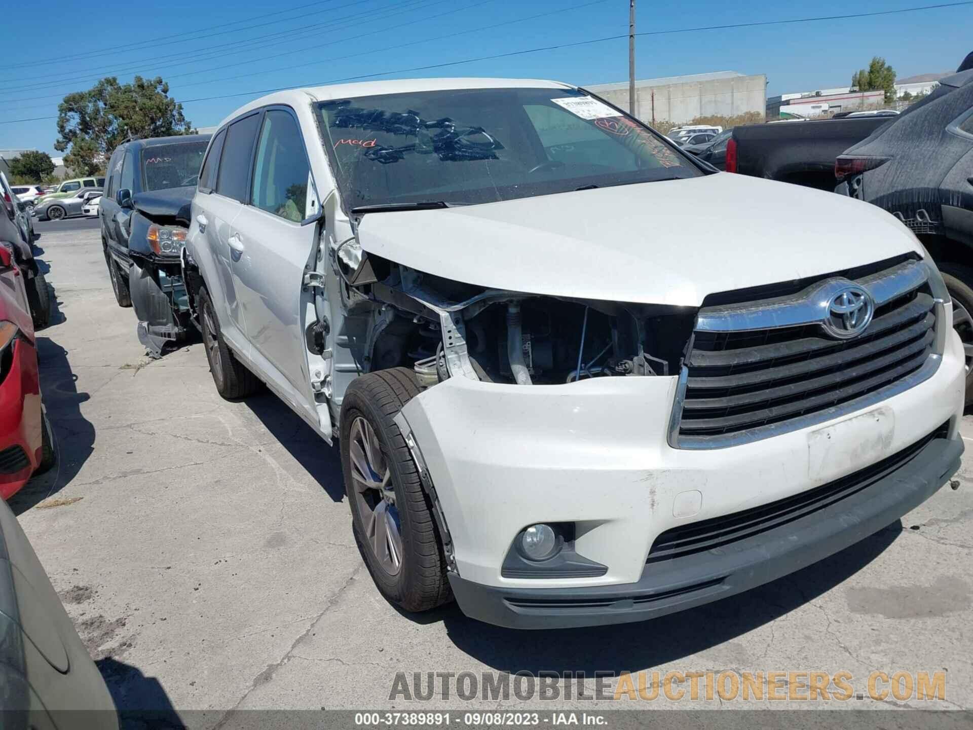 5TDZKRFH6GS143660 TOYOTA HIGHLANDER 2016