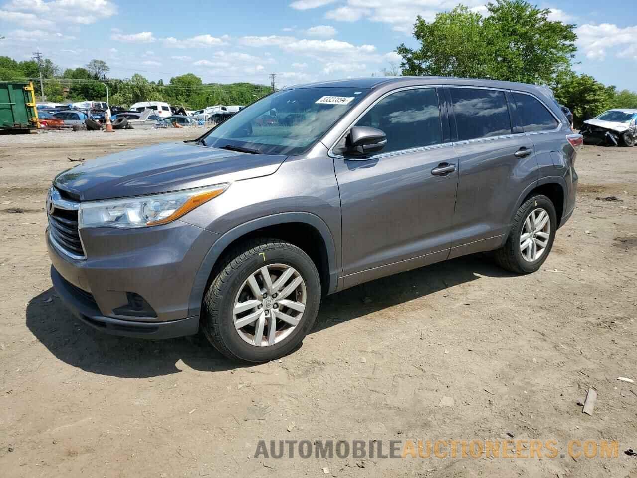 5TDZKRFH7FS051052 TOYOTA HIGHLANDER 2015