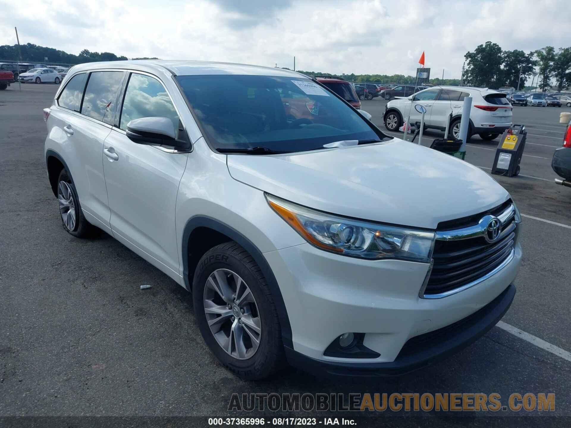 5TDZKRFH7FS051388 TOYOTA HIGHLANDER 2015