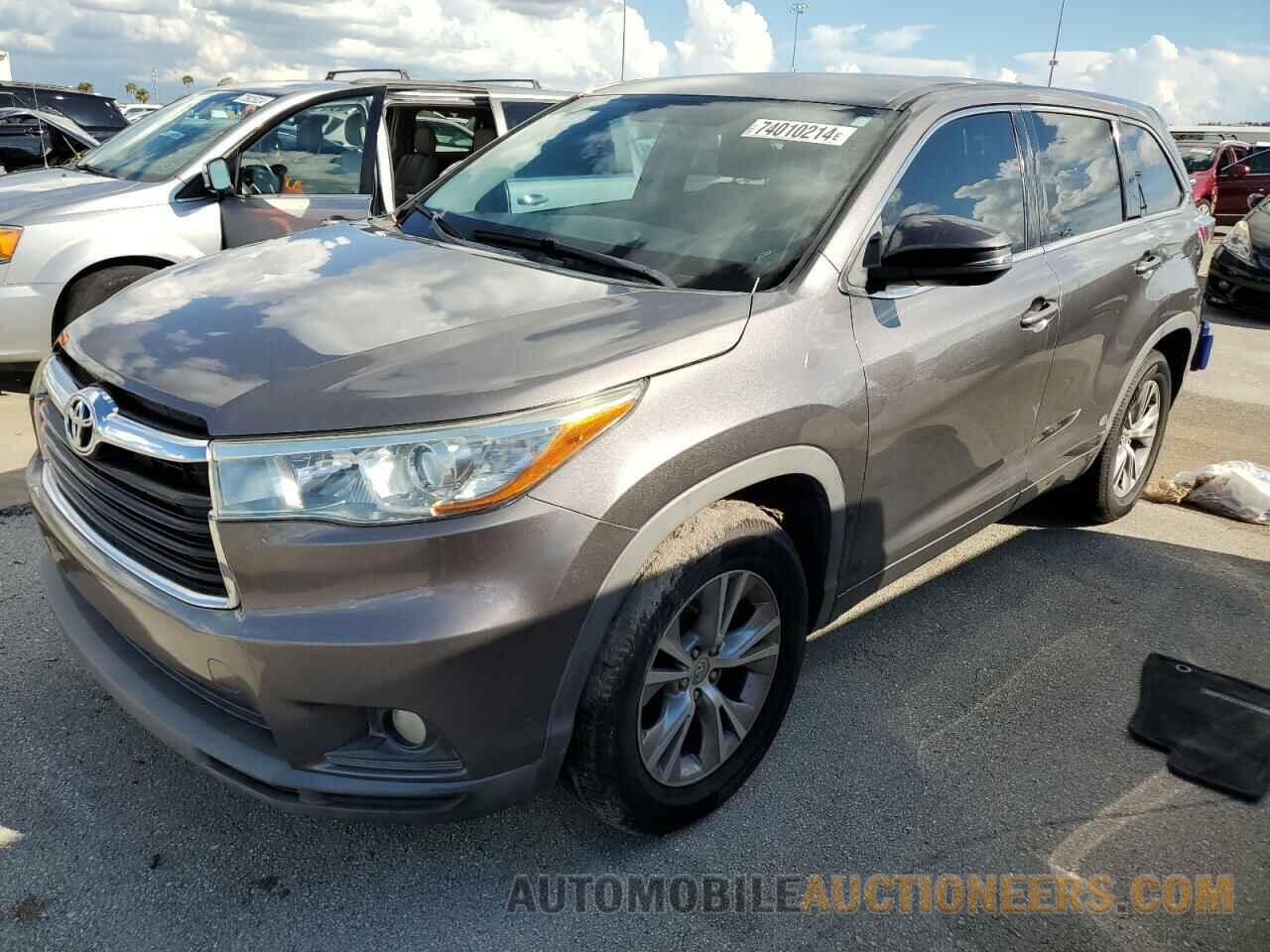 5TDZKRFH7FS052816 TOYOTA HIGHLANDER 2015