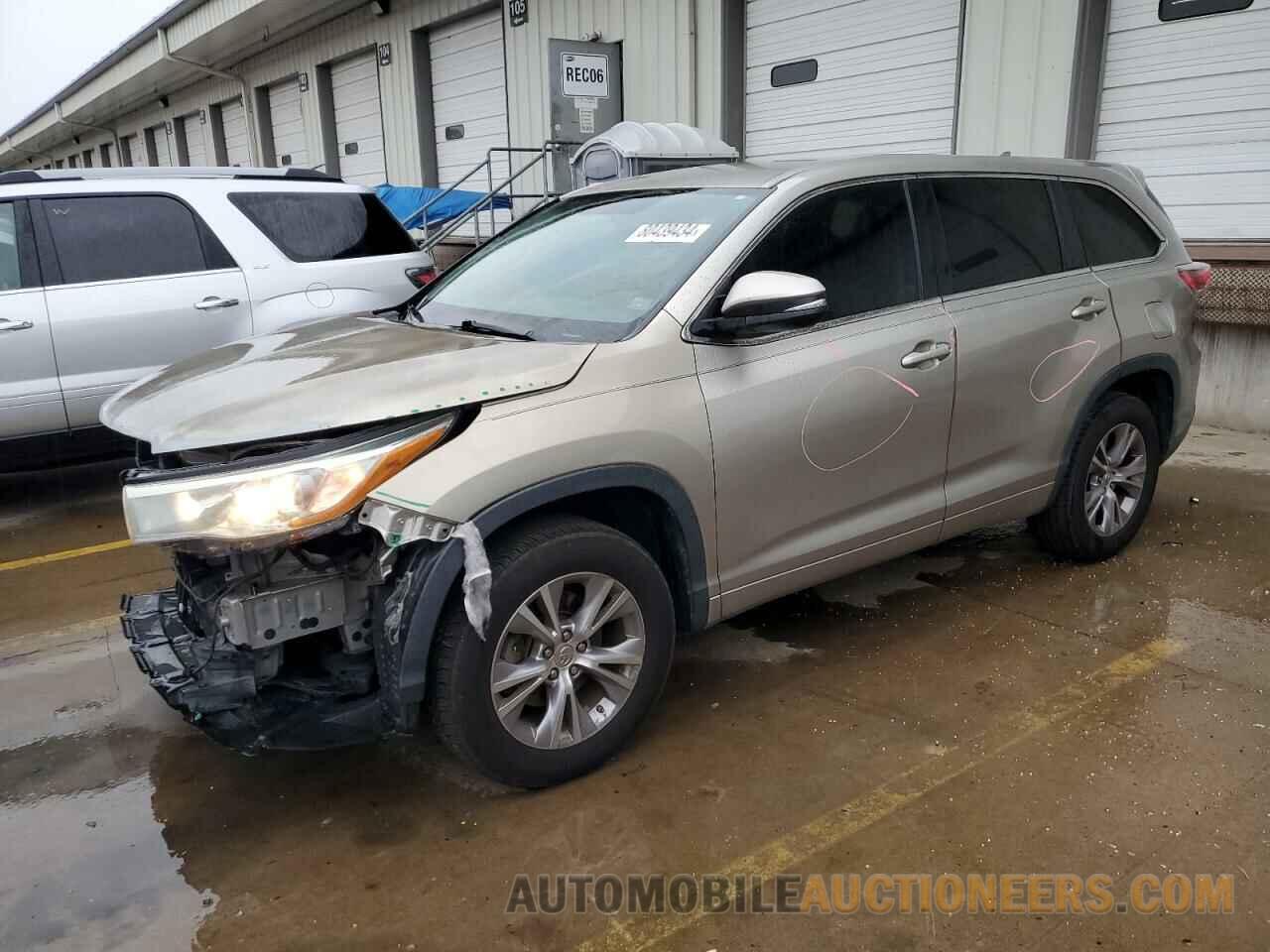 5TDZKRFH7FS080406 TOYOTA HIGHLANDER 2015