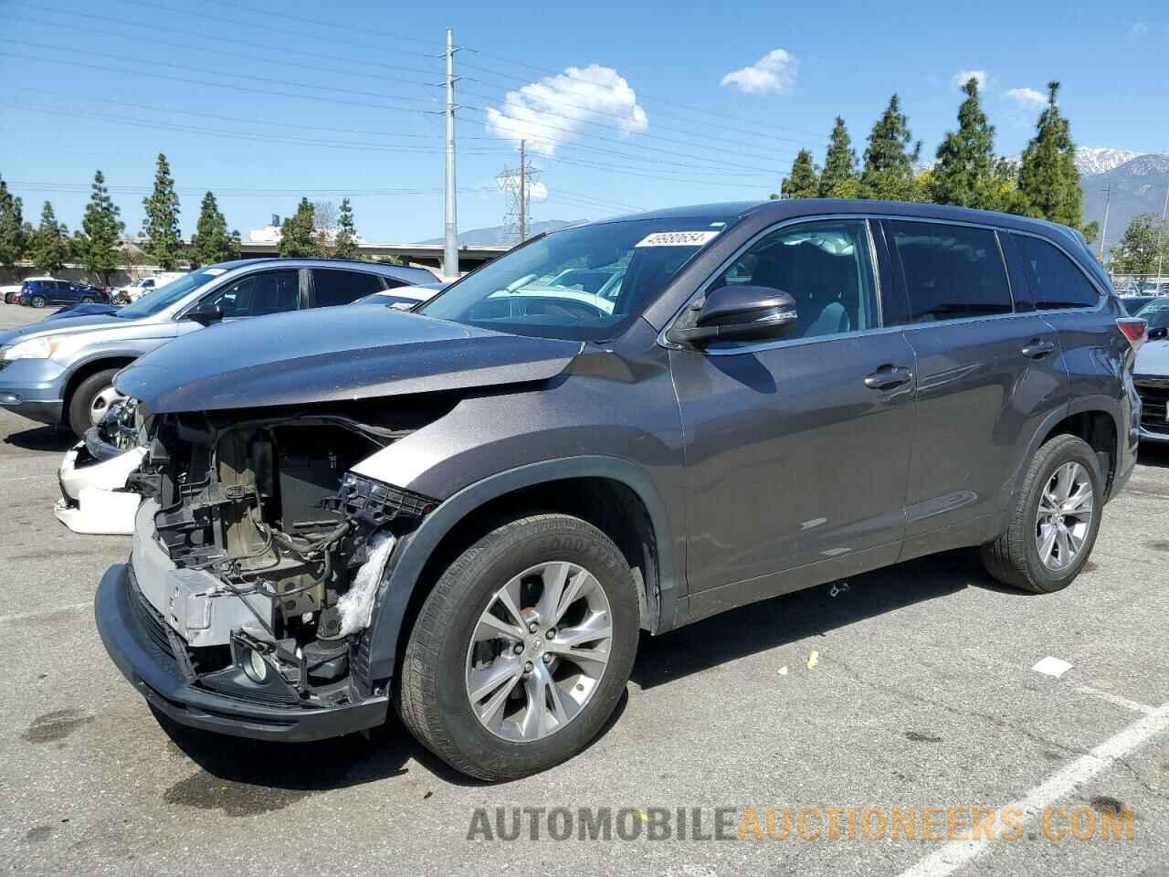 5TDZKRFH7FS085895 TOYOTA HIGHLANDER 2015