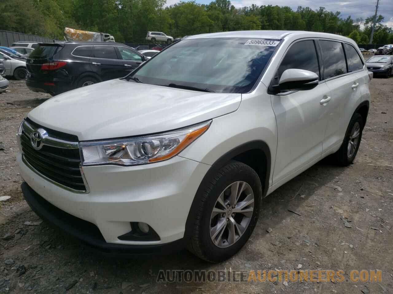 5TDZKRFH7FS093639 TOYOTA HIGHLANDER 2015