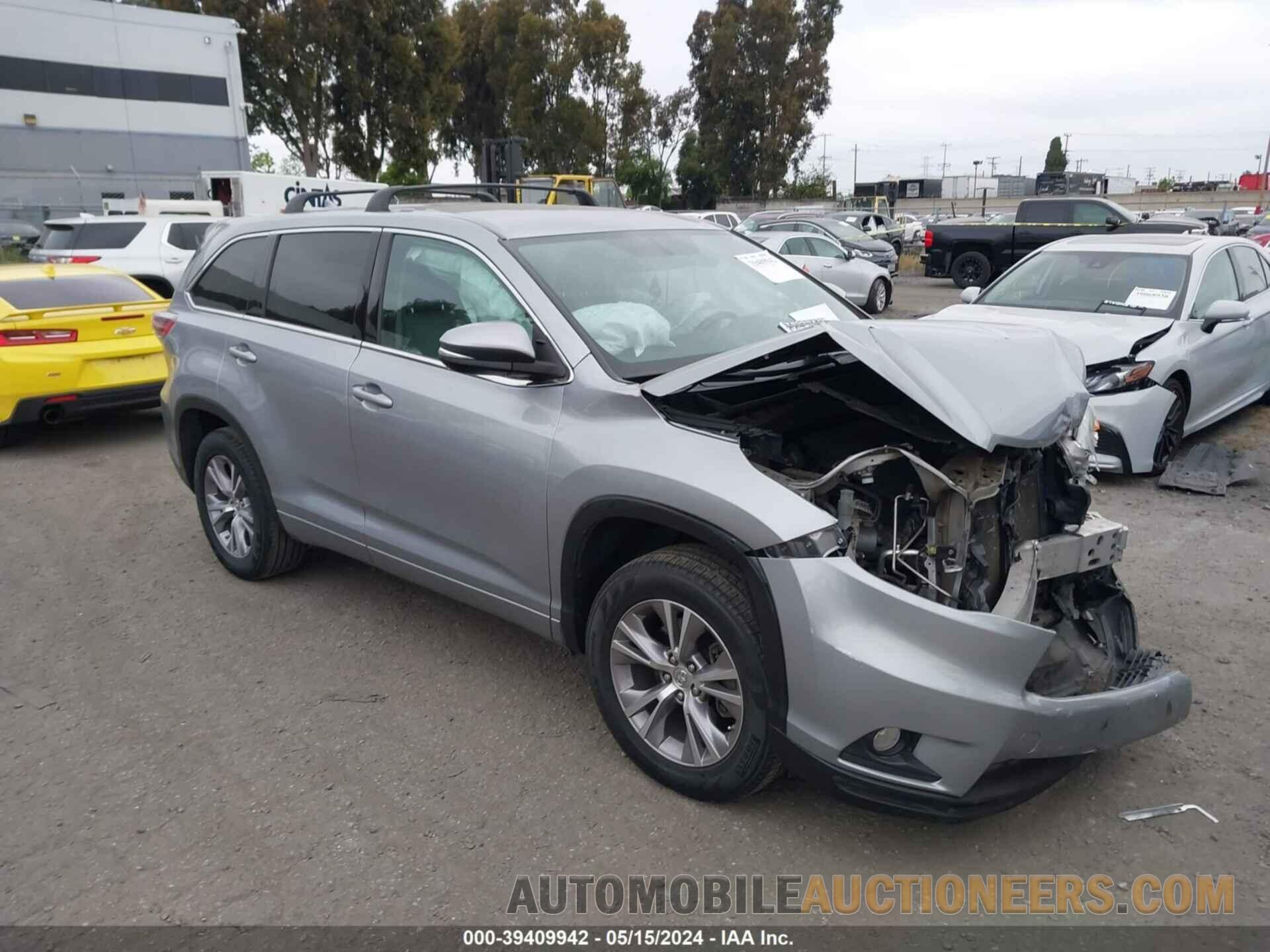 5TDZKRFH7FS110665 TOYOTA HIGHLANDER 2015