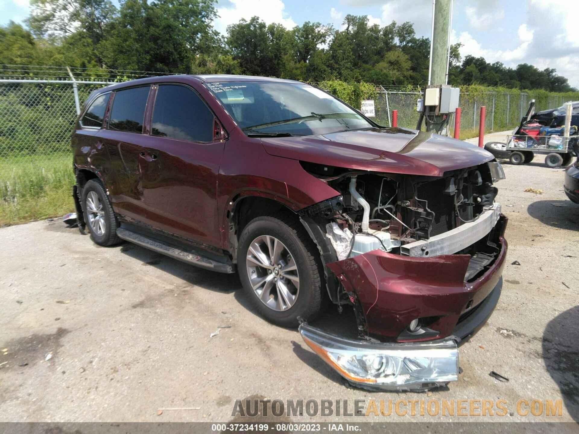 5TDZKRFH7GS142291 TOYOTA HIGHLANDER 2016