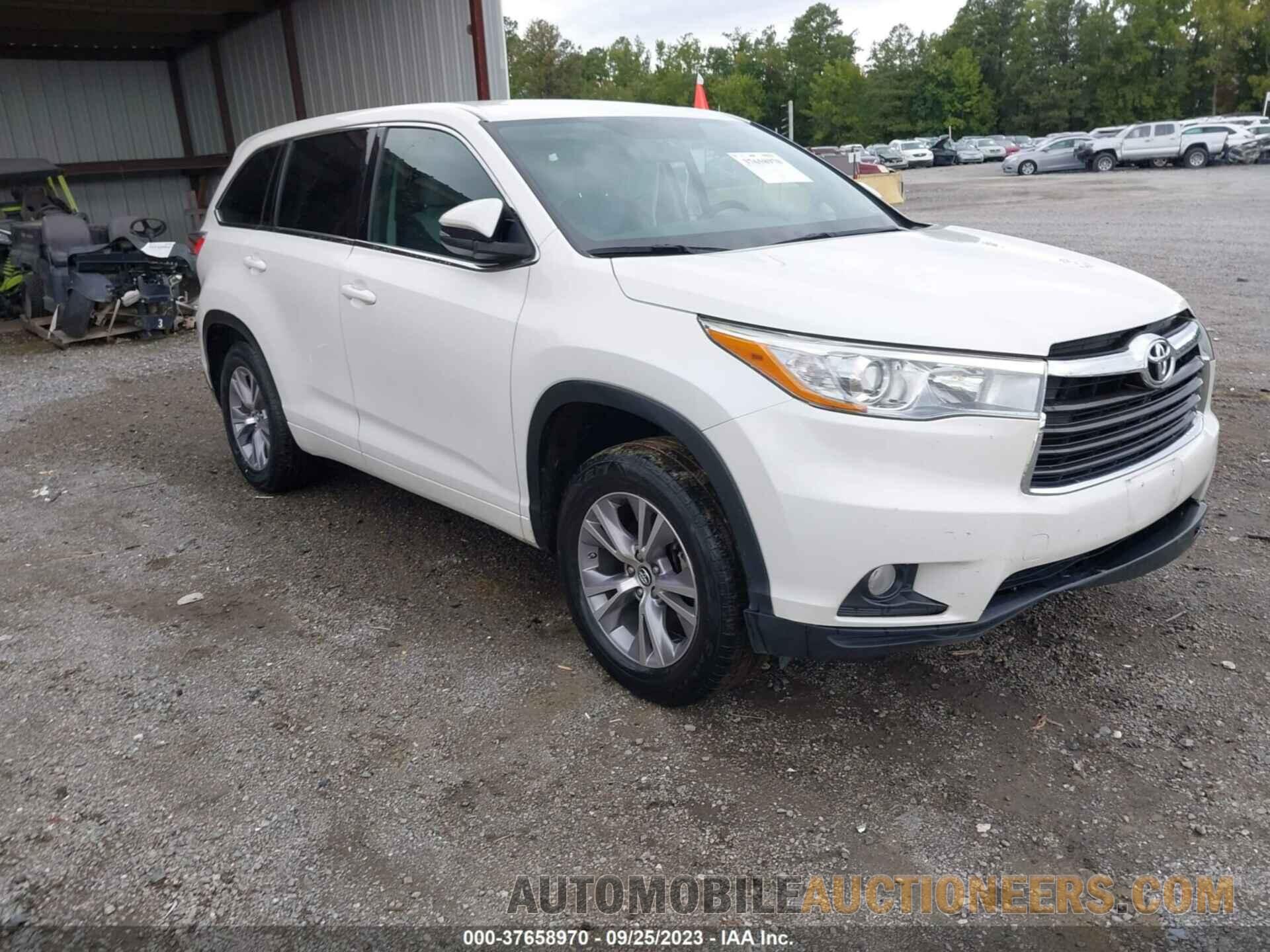 5TDZKRFH7GS155395 TOYOTA HIGHLANDER 2016