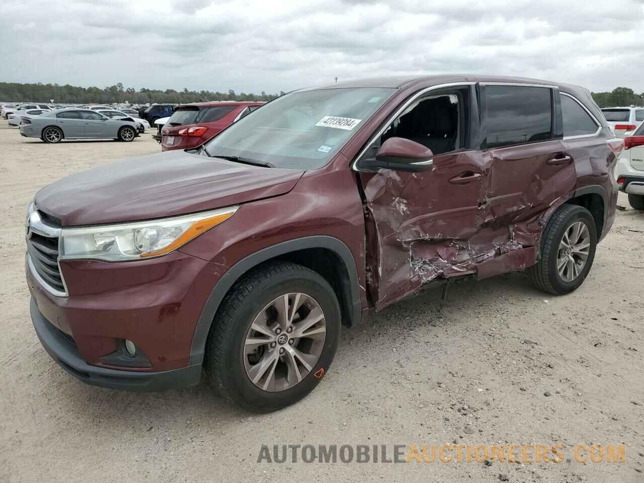 5TDZKRFH7GS155946 TOYOTA HIGHLANDER 2016