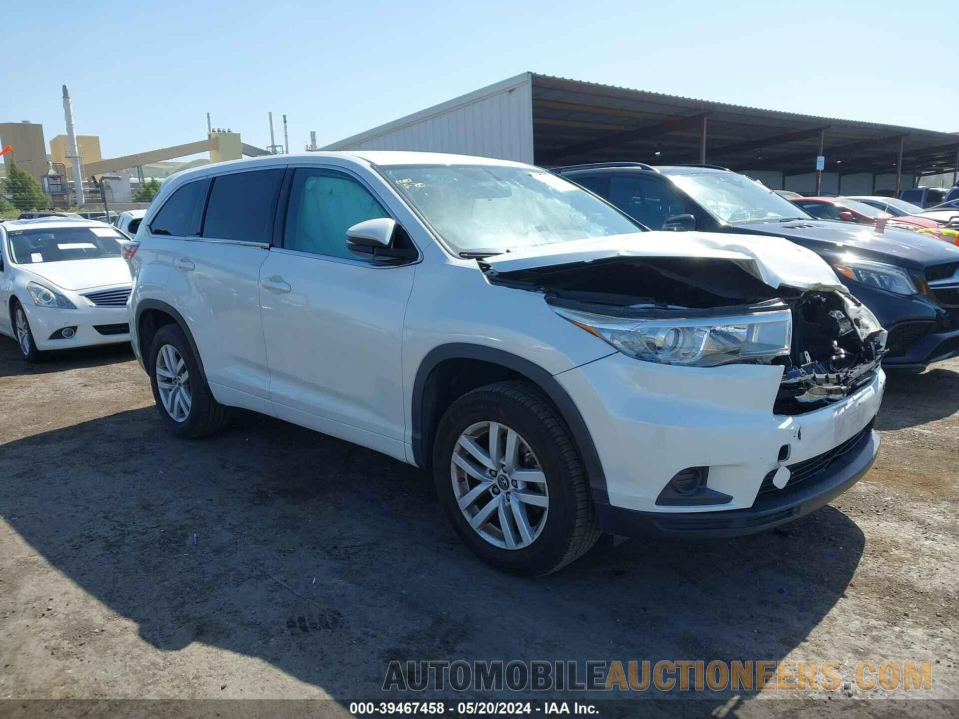 5TDZKRFH7GS183245 TOYOTA HIGHLANDER 2016