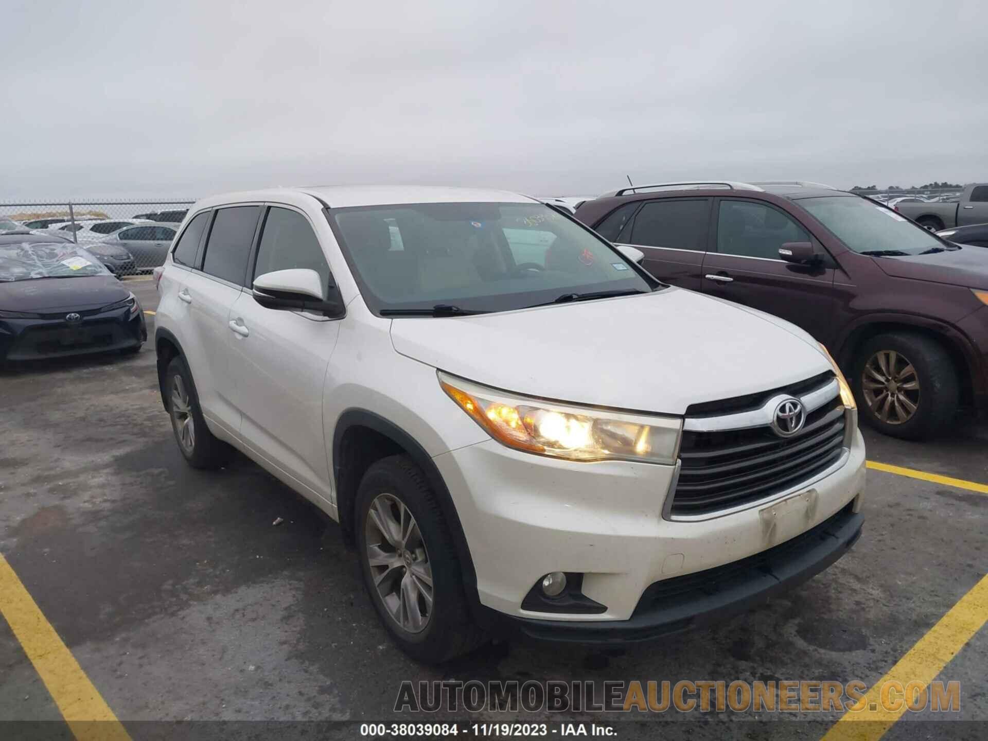 5TDZKRFH8FS048273 TOYOTA HIGHLANDER 2015