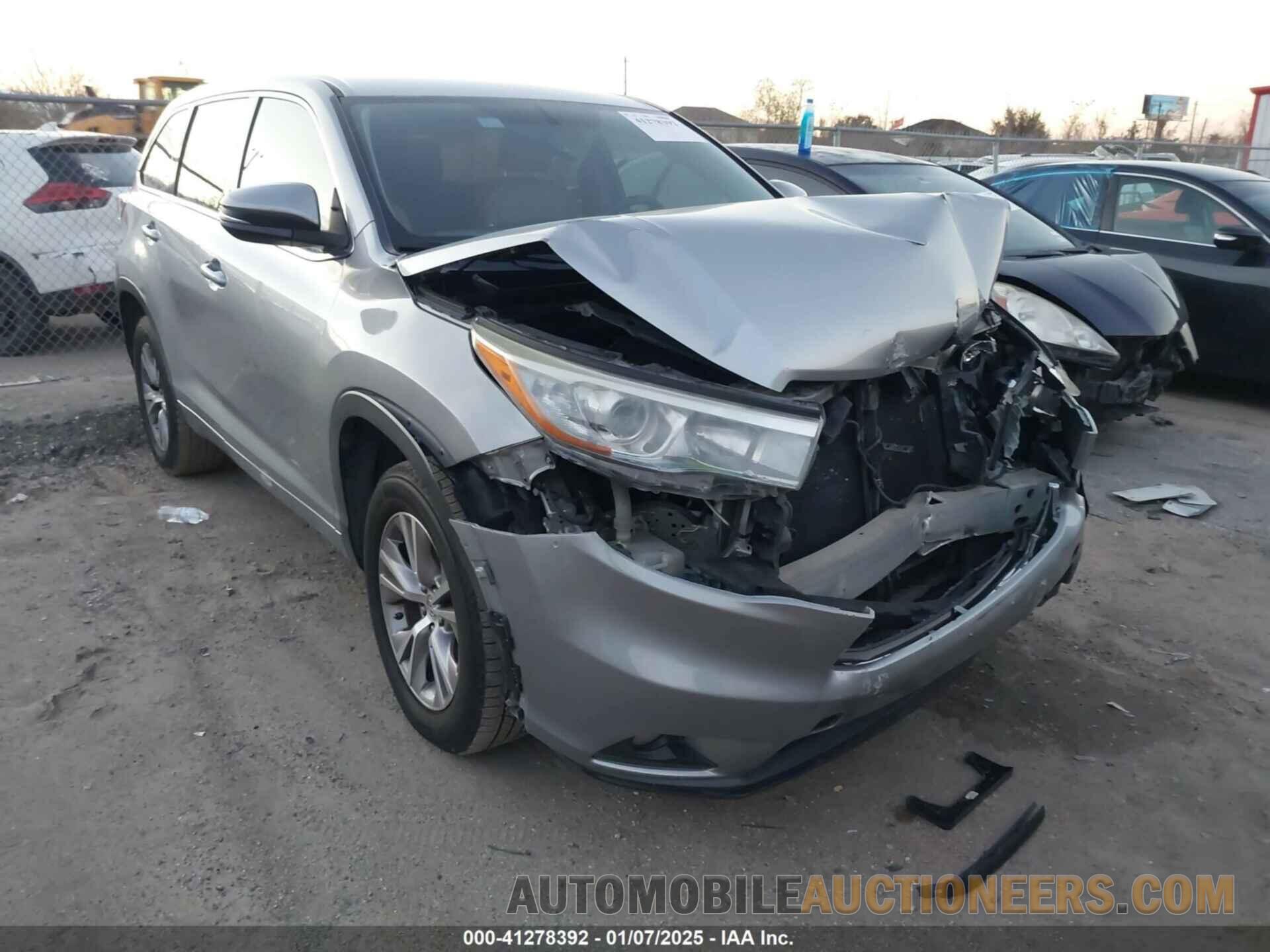 5TDZKRFH8FS052193 TOYOTA HIGHLANDER 2015