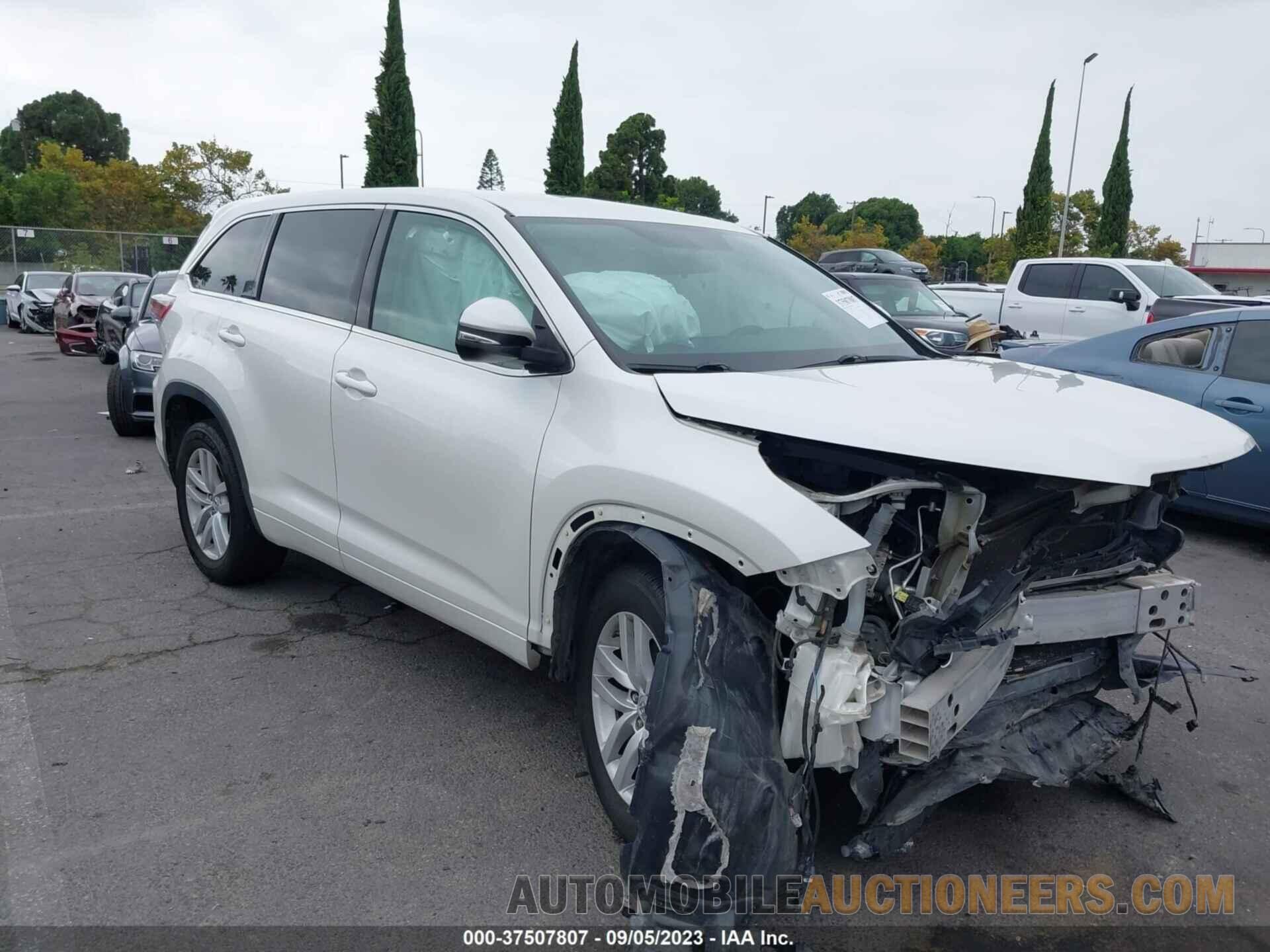 5TDZKRFH8FS062061 TOYOTA HIGHLANDER 2015