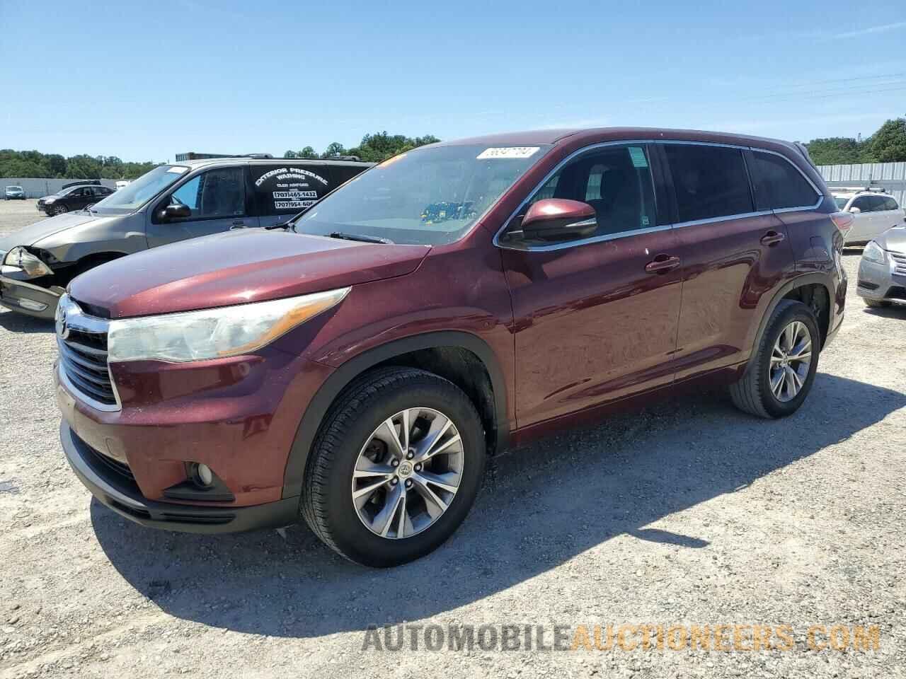 5TDZKRFH8FS064358 TOYOTA HIGHLANDER 2015