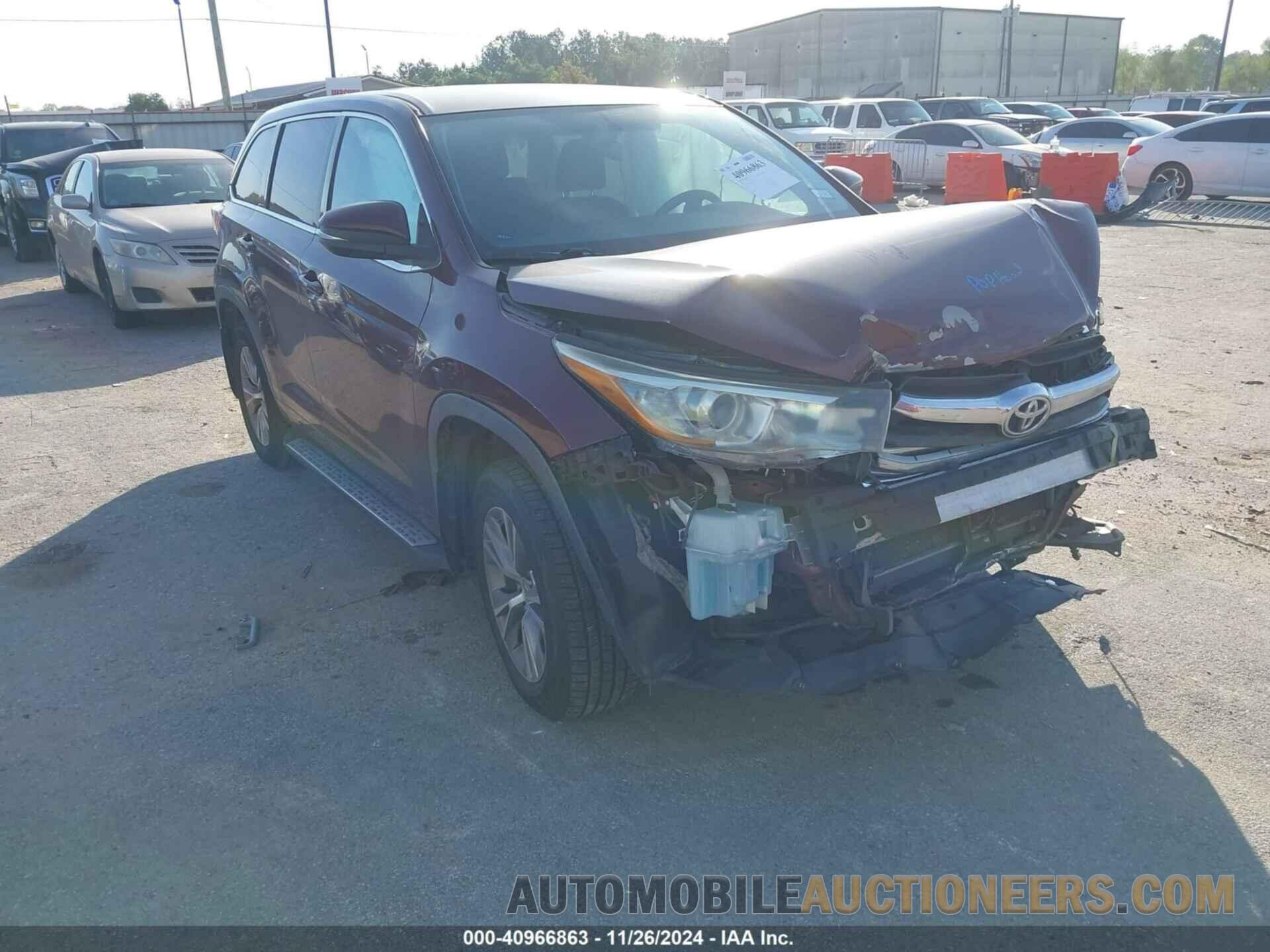 5TDZKRFH8FS084738 TOYOTA HIGHLANDER 2015