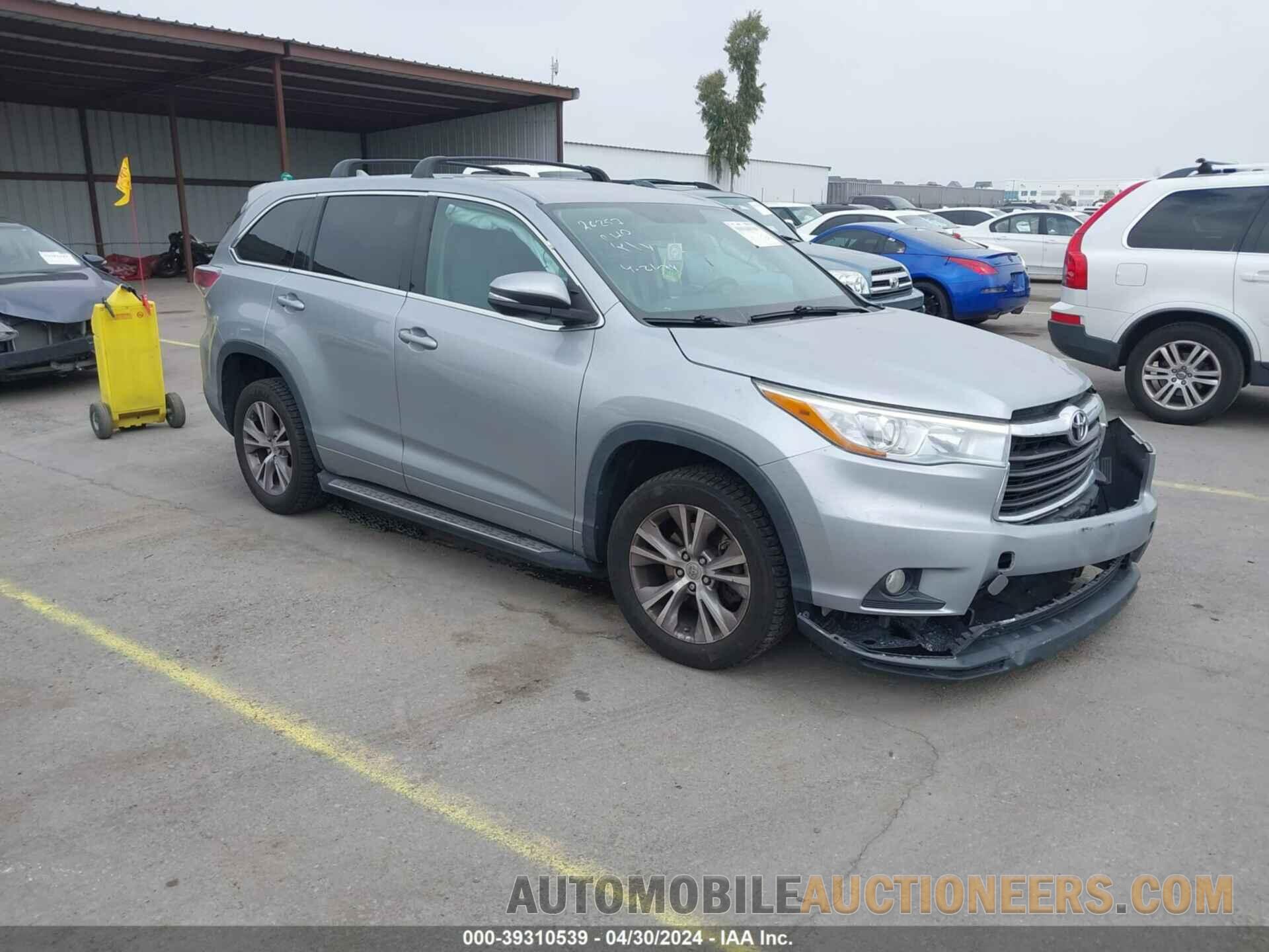 5TDZKRFH8FS107810 TOYOTA HIGHLANDER 2015