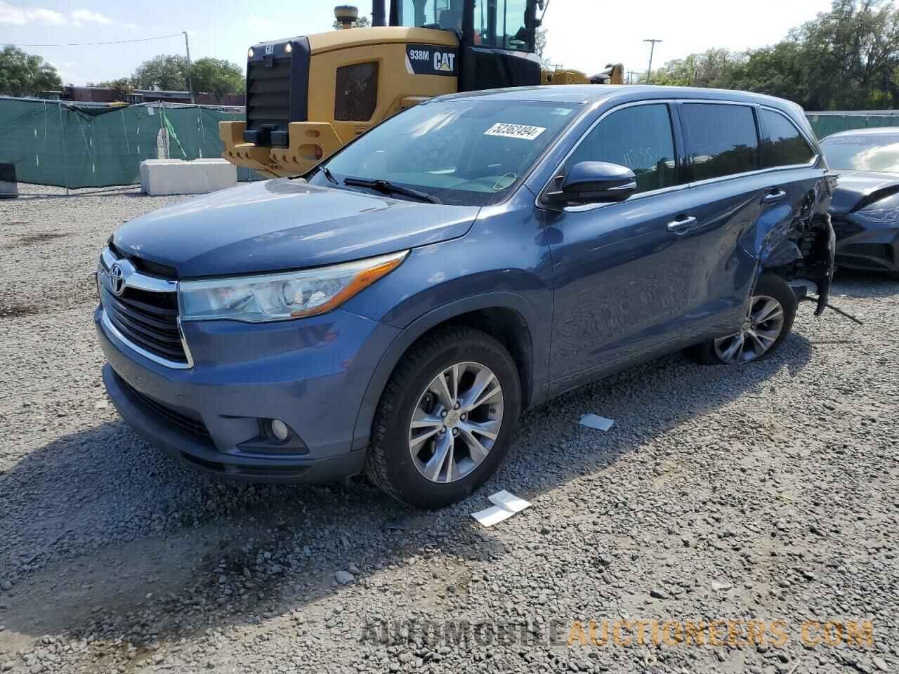 5TDZKRFH8FS108455 TOYOTA HIGHLANDER 2015