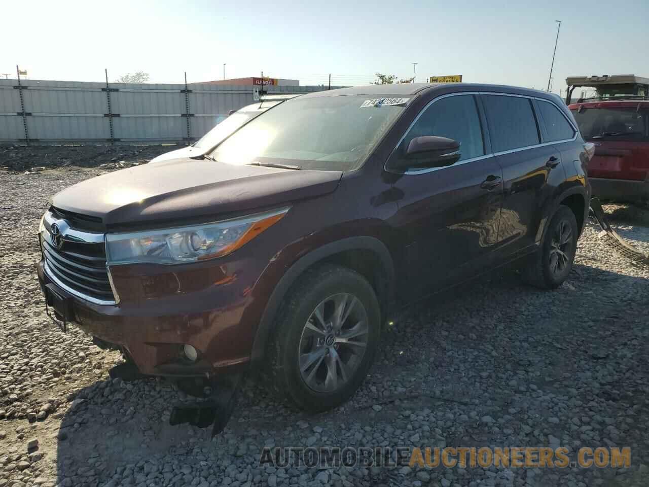 5TDZKRFH8GS151758 TOYOTA HIGHLANDER 2016