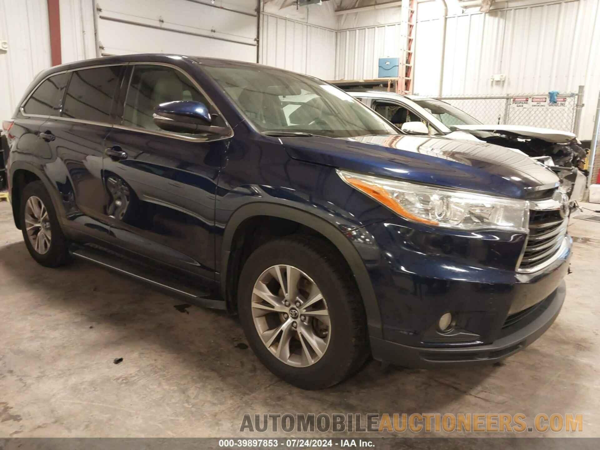 5TDZKRFH8GS155874 TOYOTA HIGHLANDER 2016