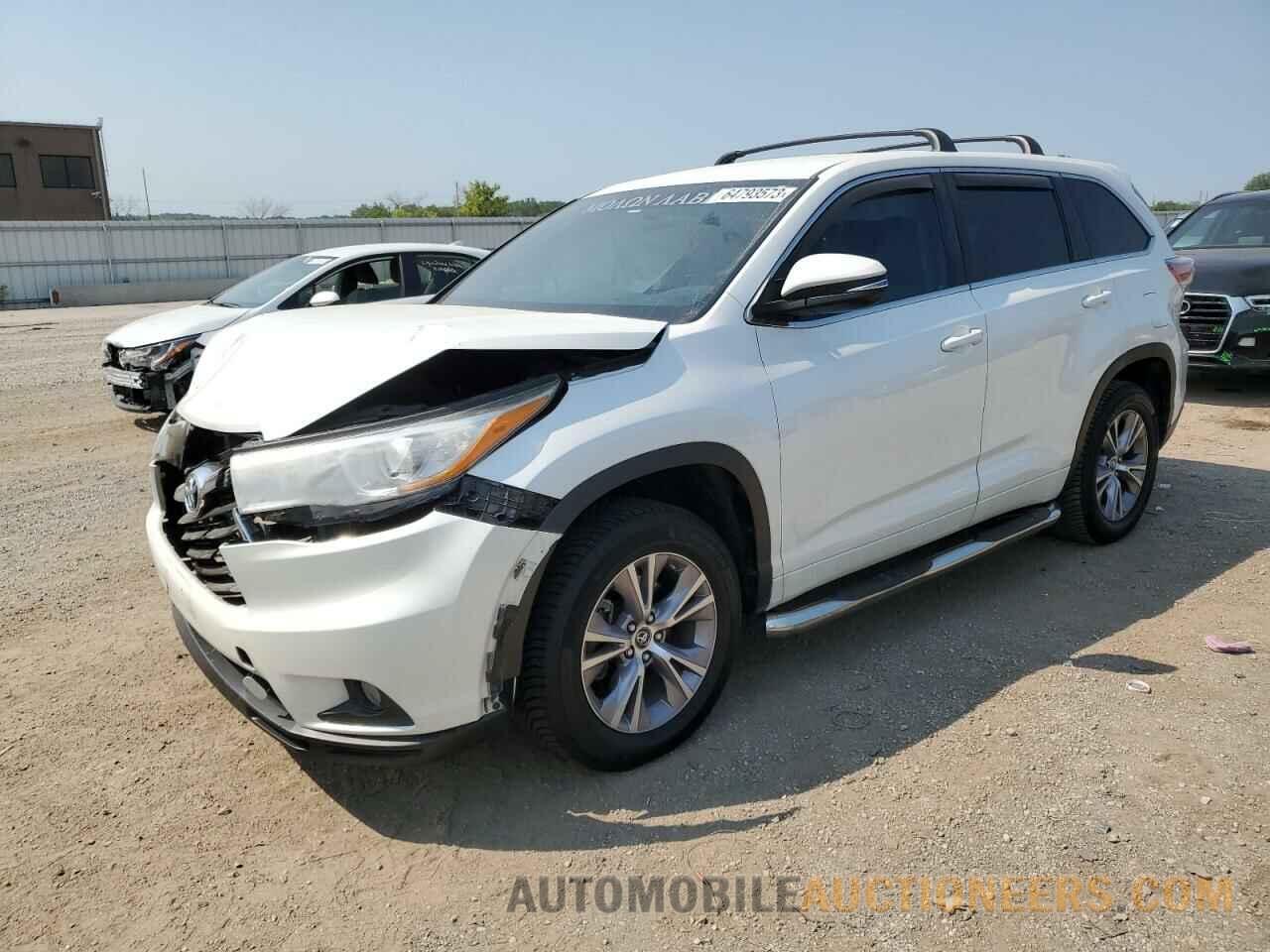 5TDZKRFH8GS172450 TOYOTA HIGHLANDER 2016