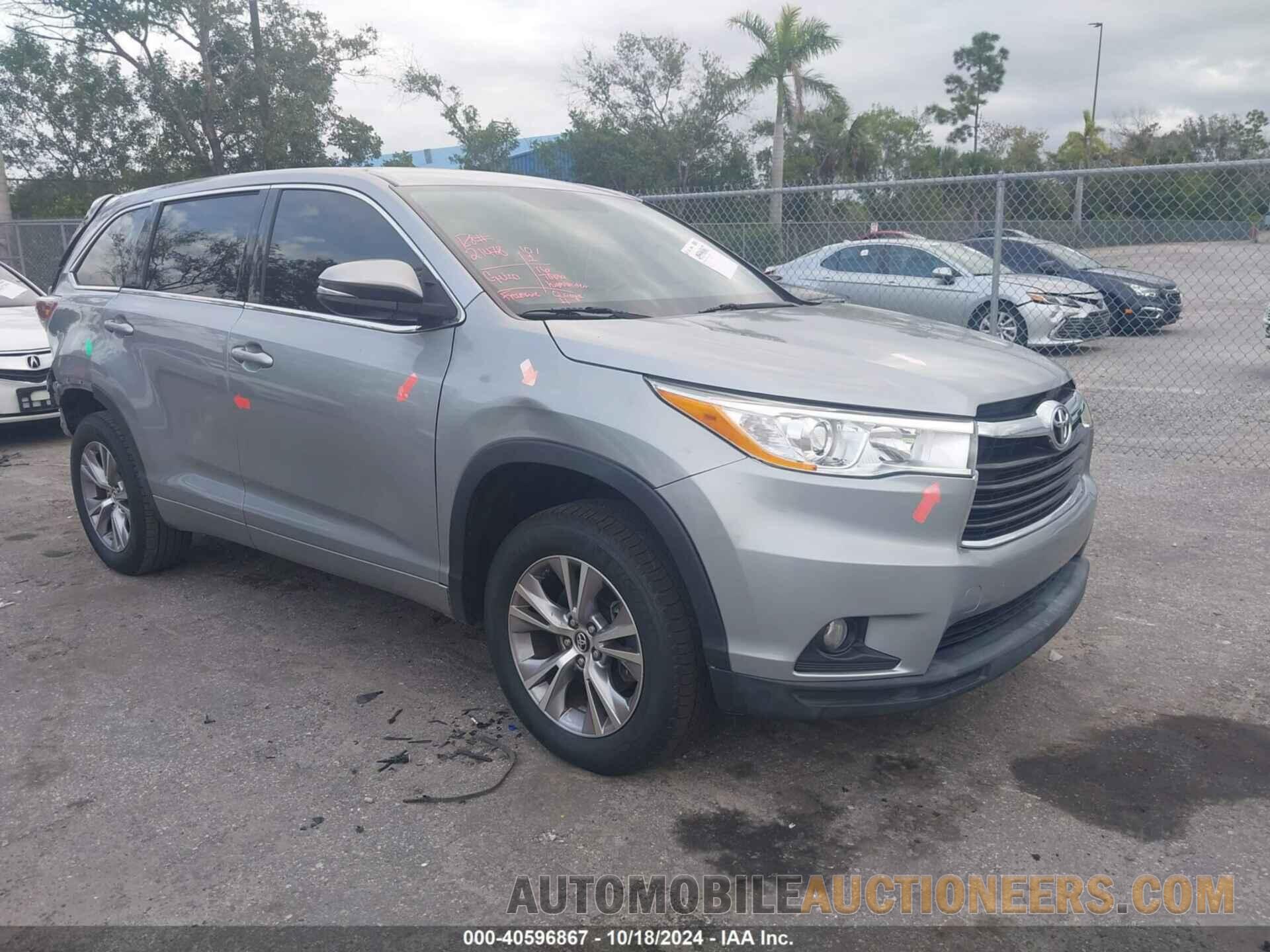 5TDZKRFH8GS179768 TOYOTA HIGHLANDER 2016