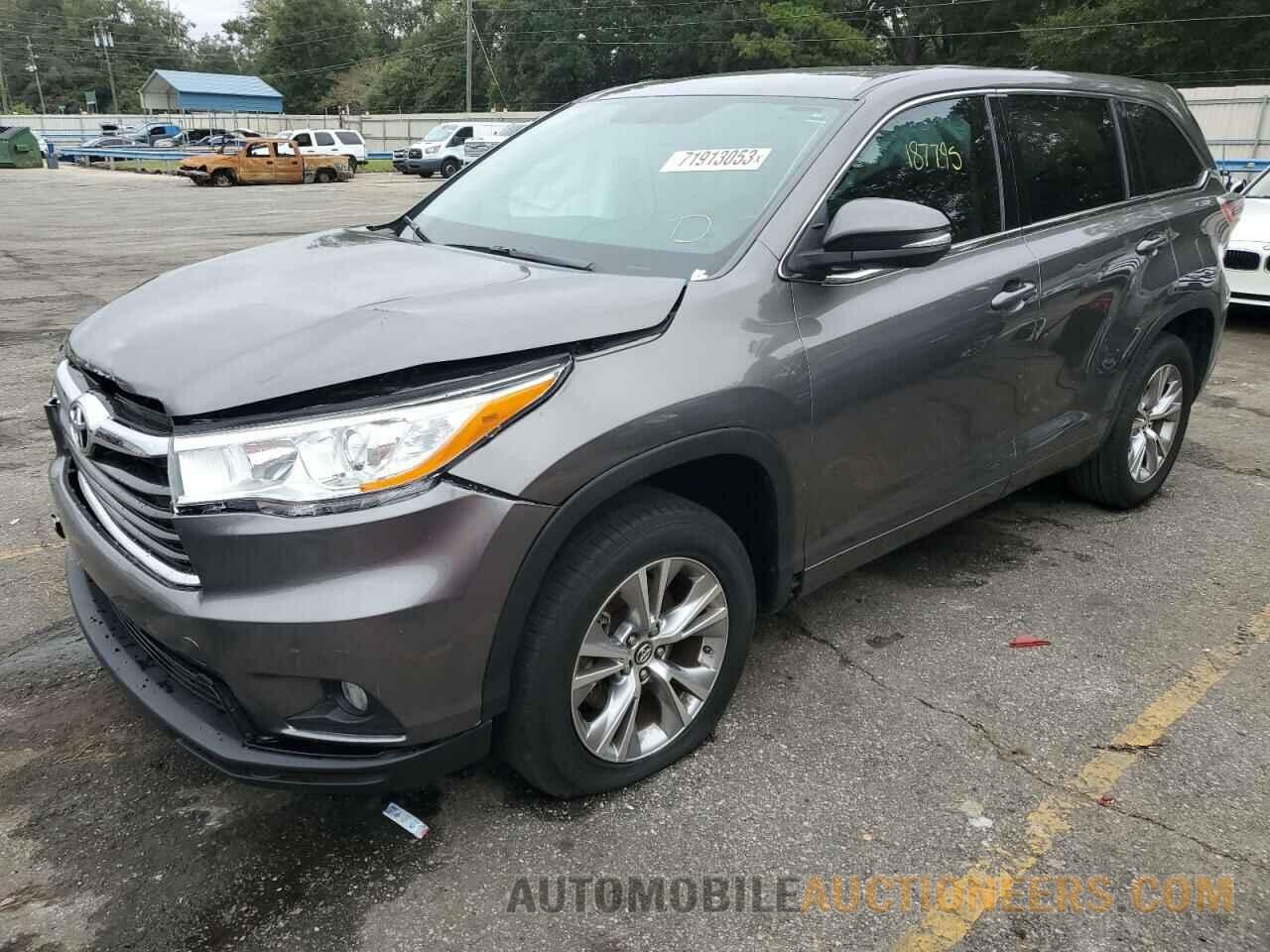 5TDZKRFH8GS185523 TOYOTA HIGHLANDER 2016