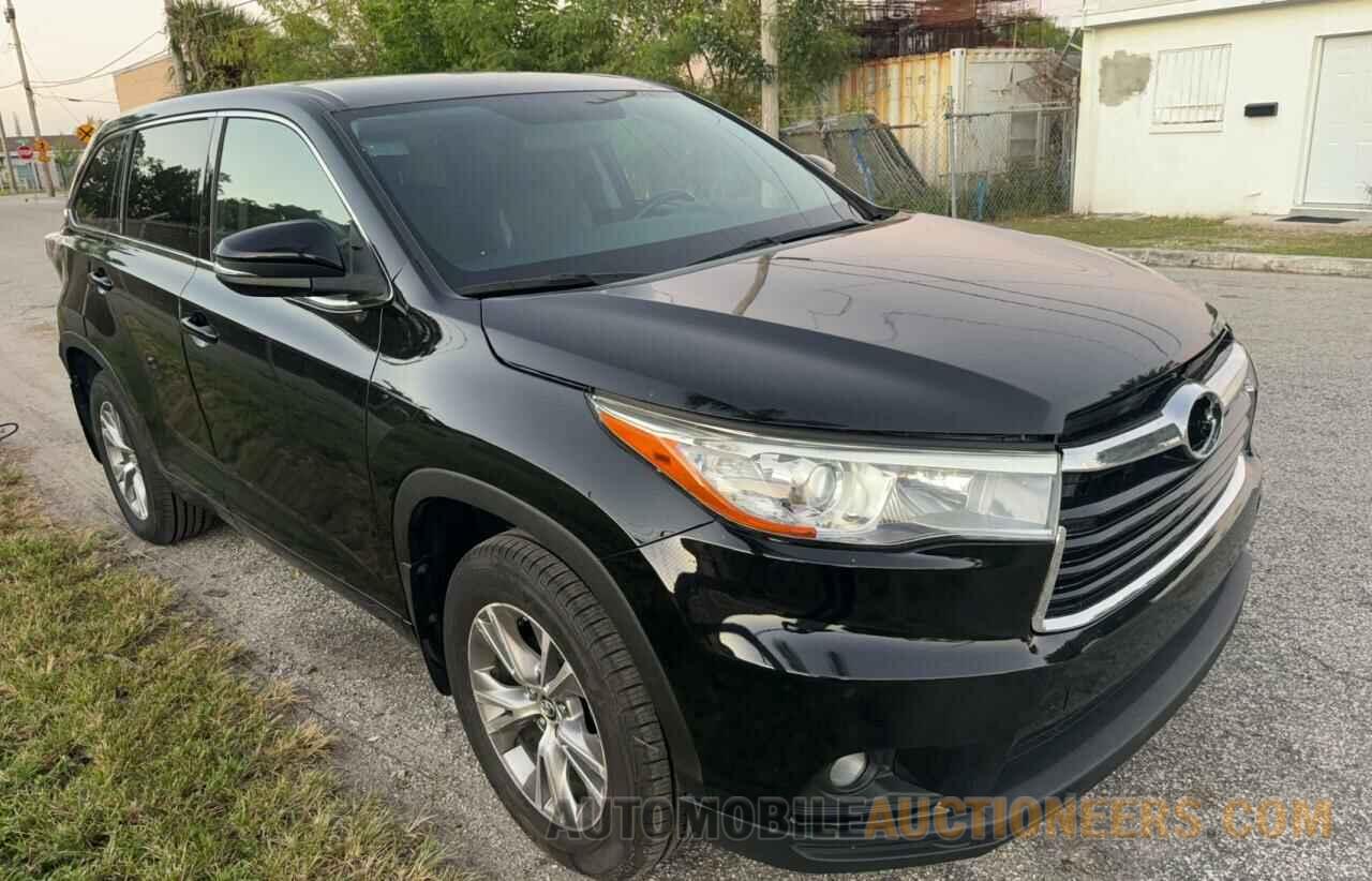 5TDZKRFH8GS186686 TOYOTA HIGHLANDER 2016