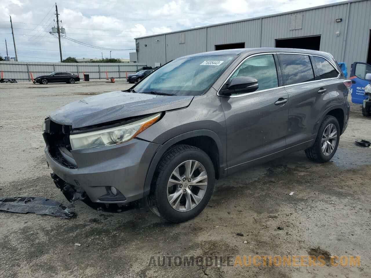 5TDZKRFH9FS048167 TOYOTA HIGHLANDER 2015