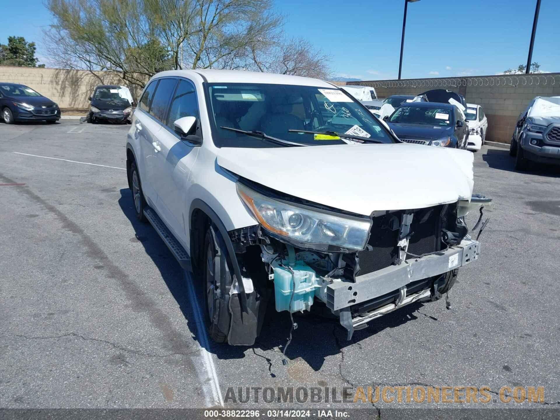 5TDZKRFH9FS063655 TOYOTA HIGHLANDER 2015