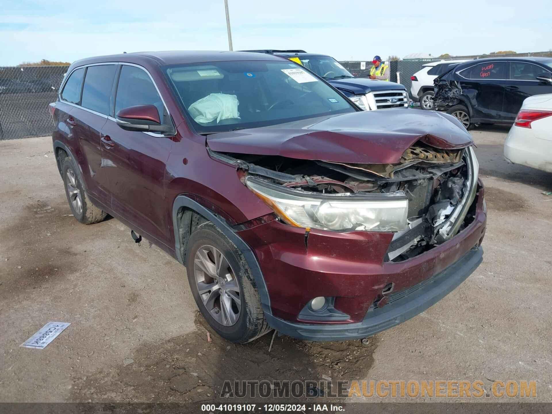 5TDZKRFH9FS079449 TOYOTA HIGHLANDER 2015