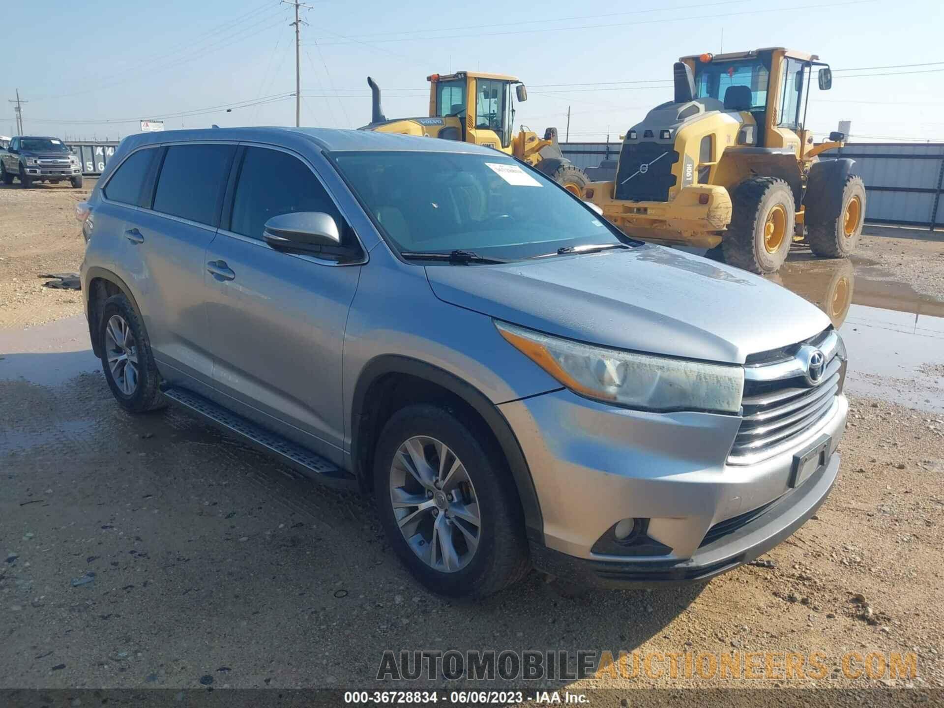 5TDZKRFH9FS088703 TOYOTA HIGHLANDER 2015