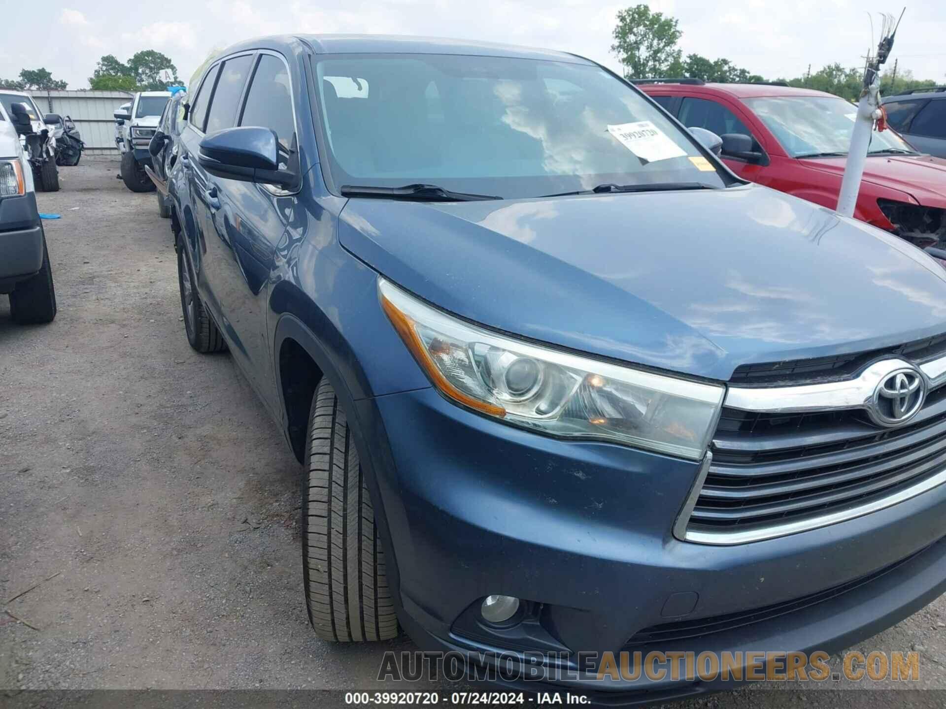 5TDZKRFH9FS090970 TOYOTA HIGHLANDER 2015