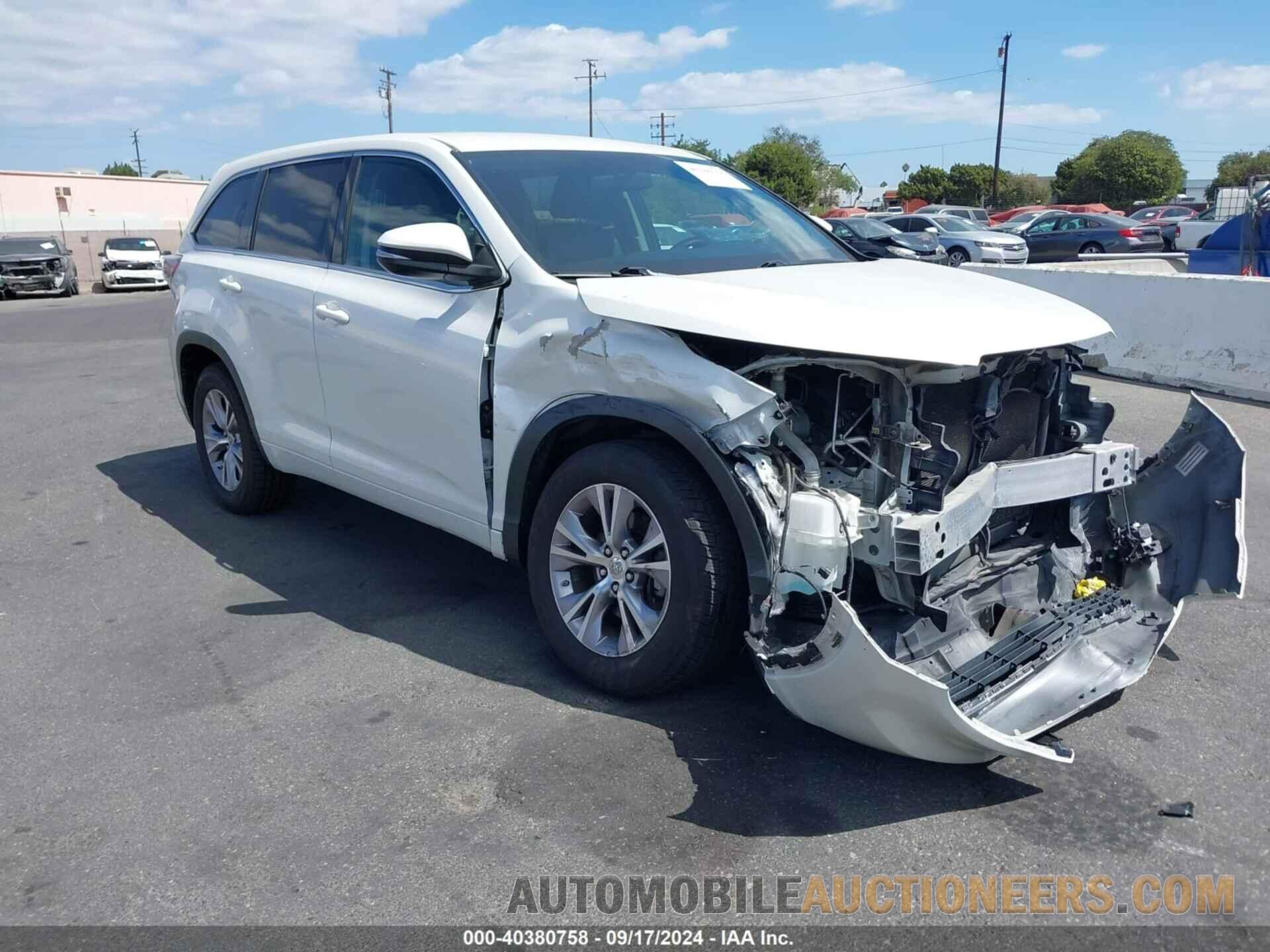 5TDZKRFH9FS094713 TOYOTA HIGHLANDER 2015