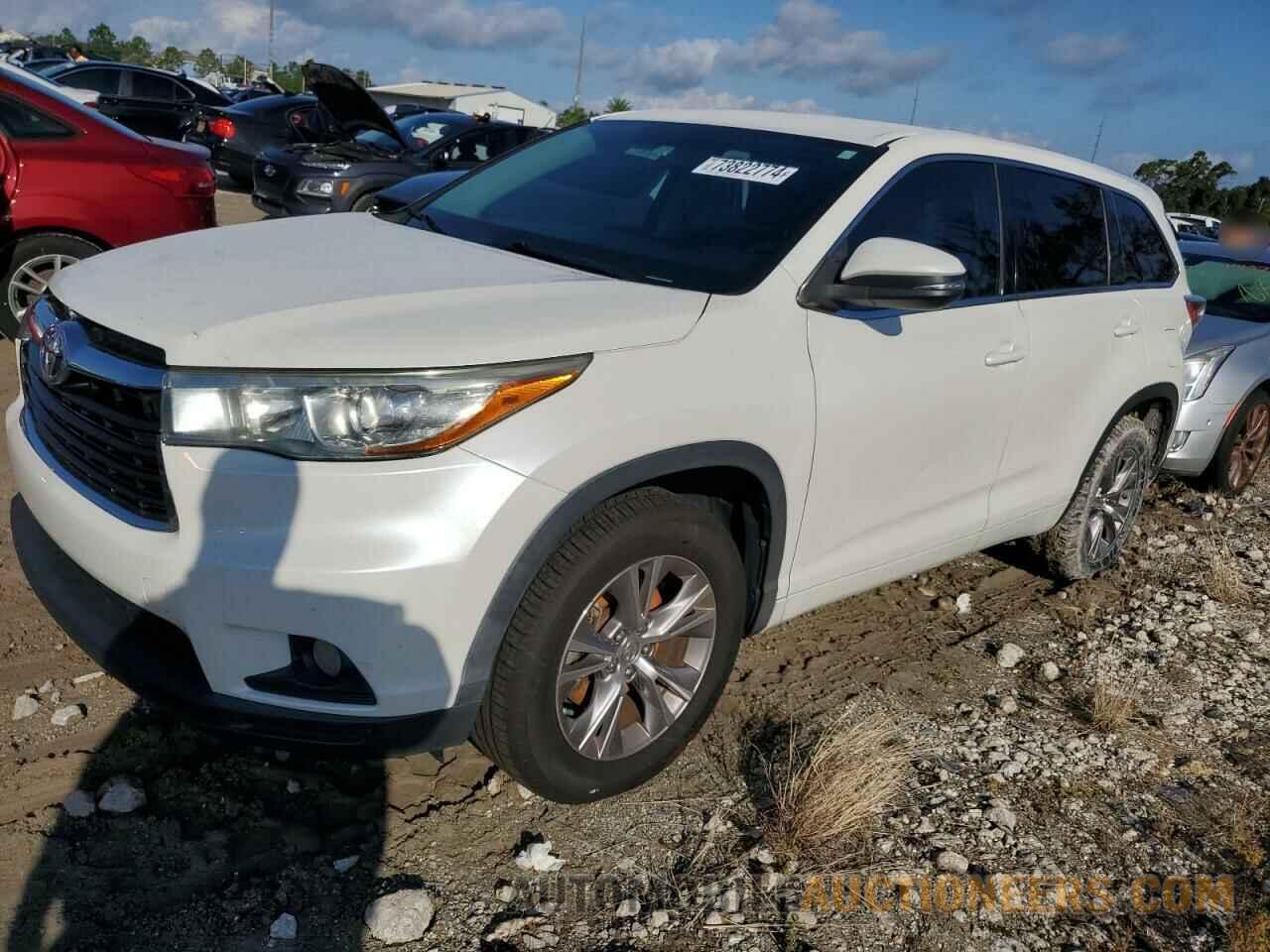 5TDZKRFH9FS100333 TOYOTA HIGHLANDER 2015