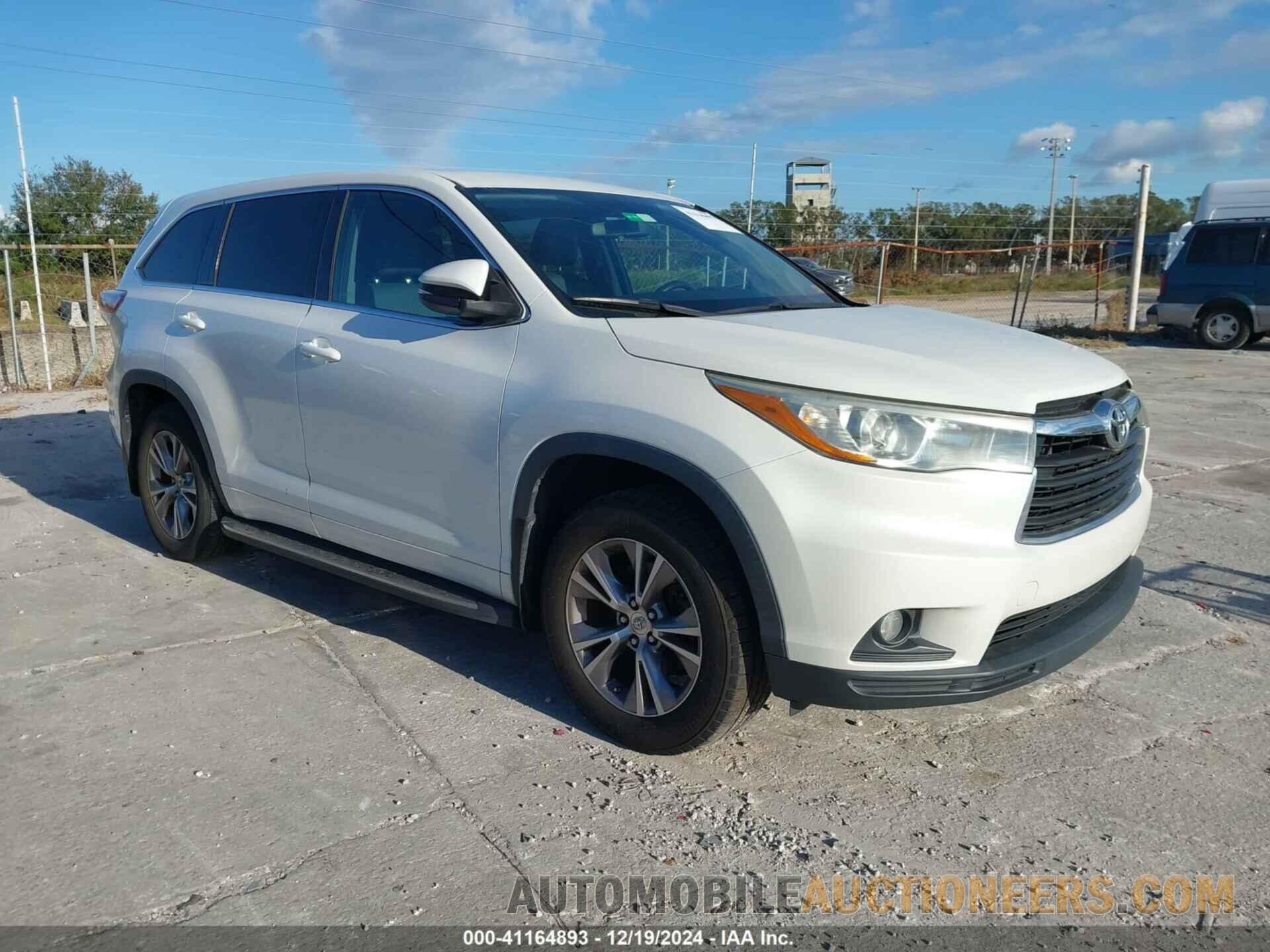 5TDZKRFH9FS117066 TOYOTA HIGHLANDER 2015