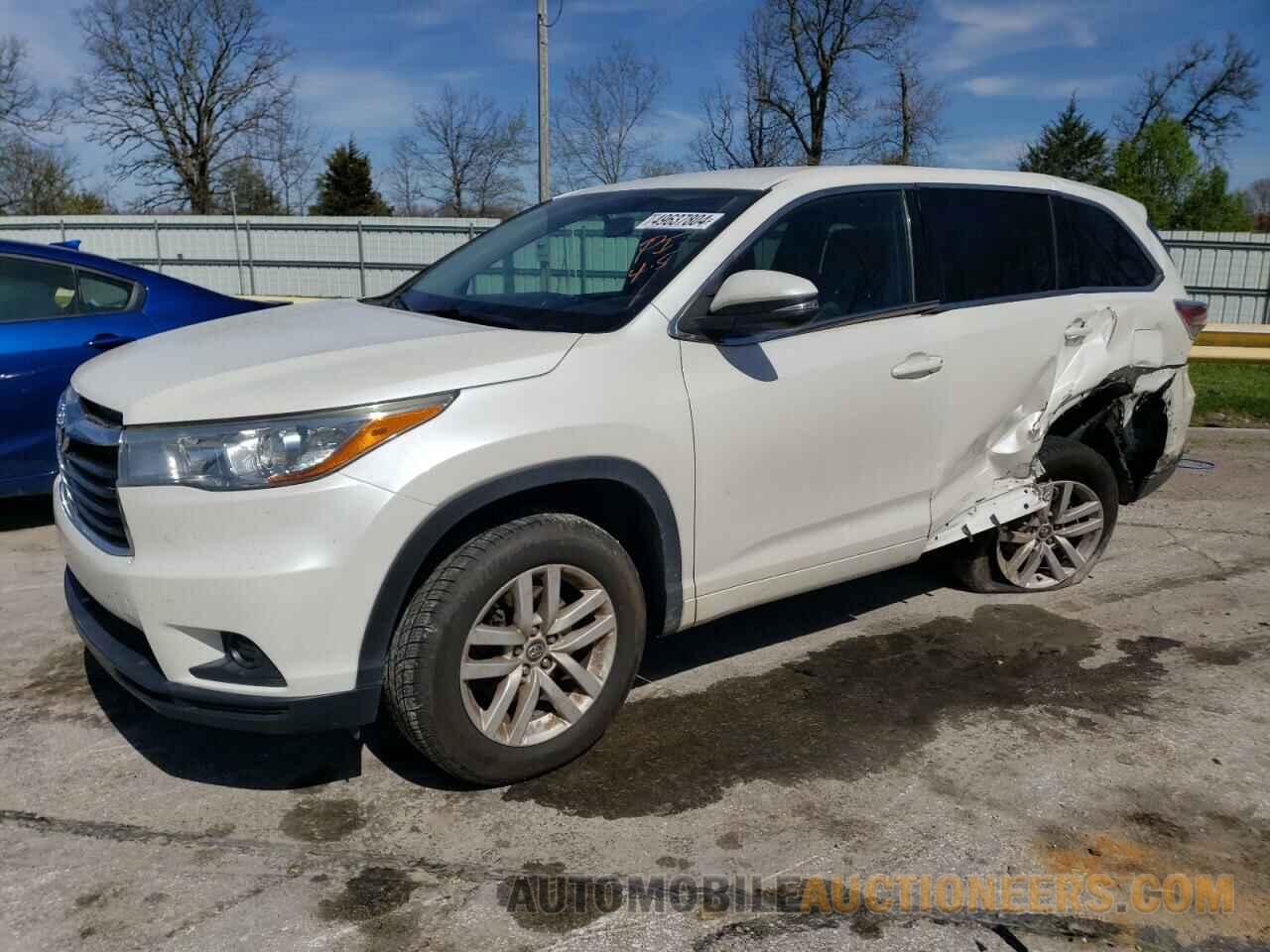 5TDZKRFH9GS135875 TOYOTA HIGHLANDER 2016