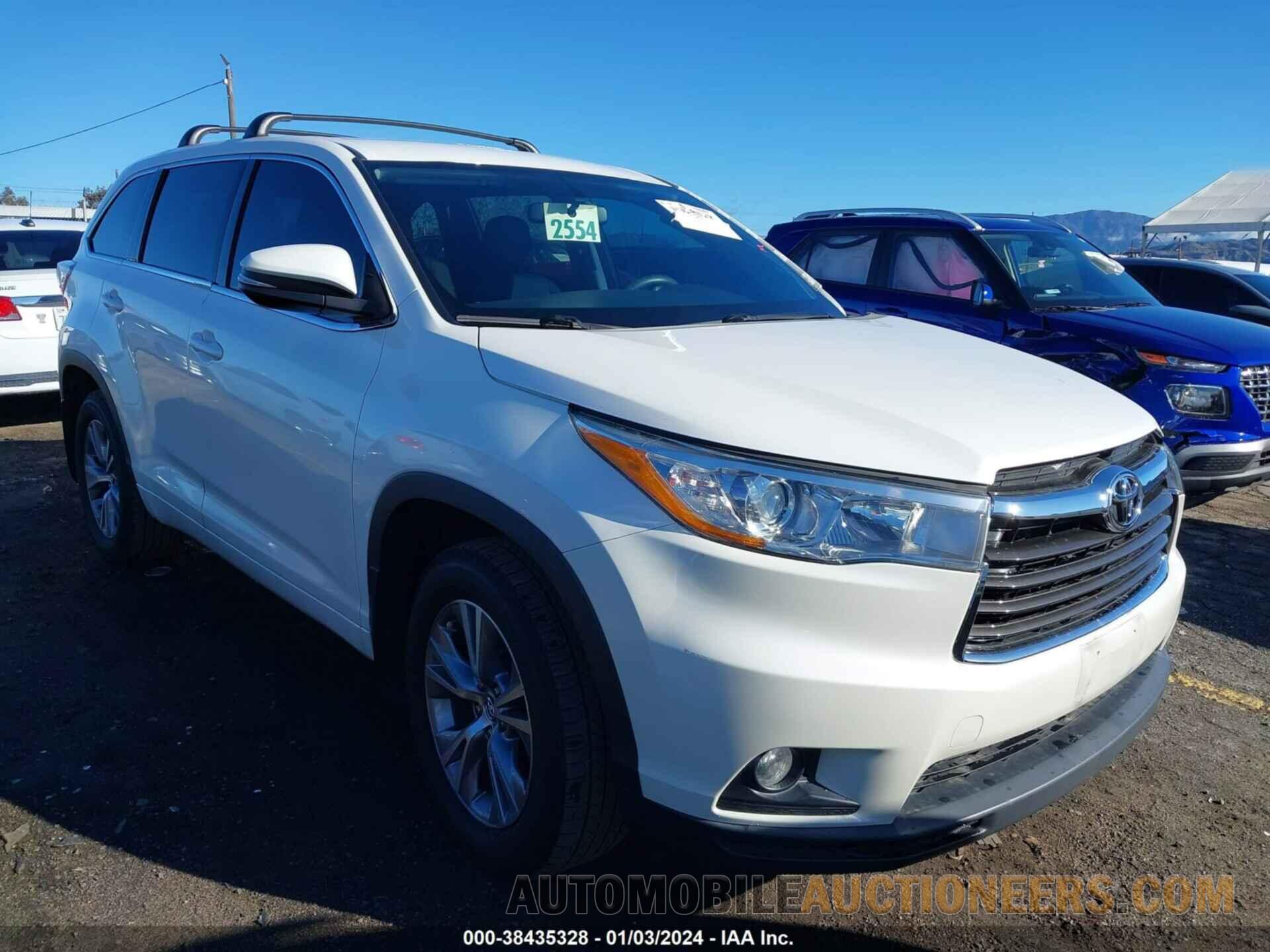 5TDZKRFH9GS169637 TOYOTA HIGHLANDER 2016