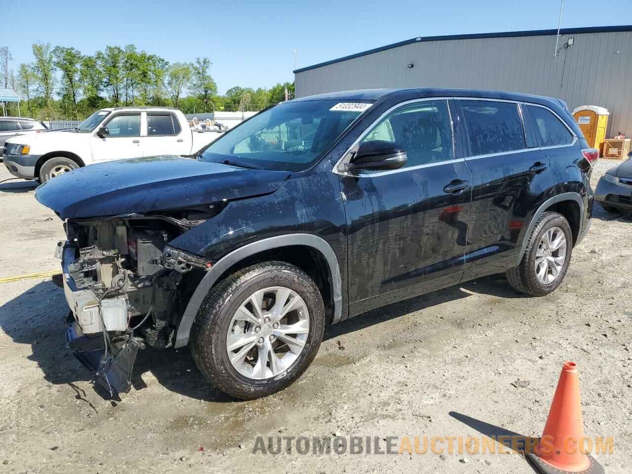 5TDZKRFHXFS095109 TOYOTA HIGHLANDER 2015