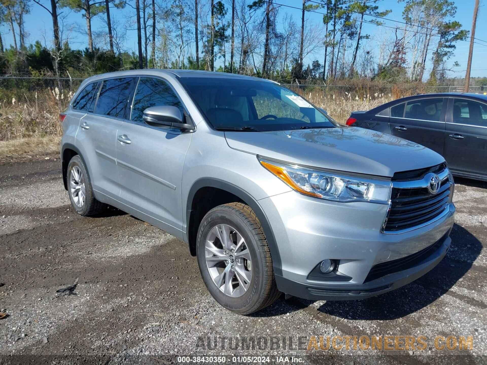 5TDZKRFHXGS125288 TOYOTA HIGHLANDER 2016