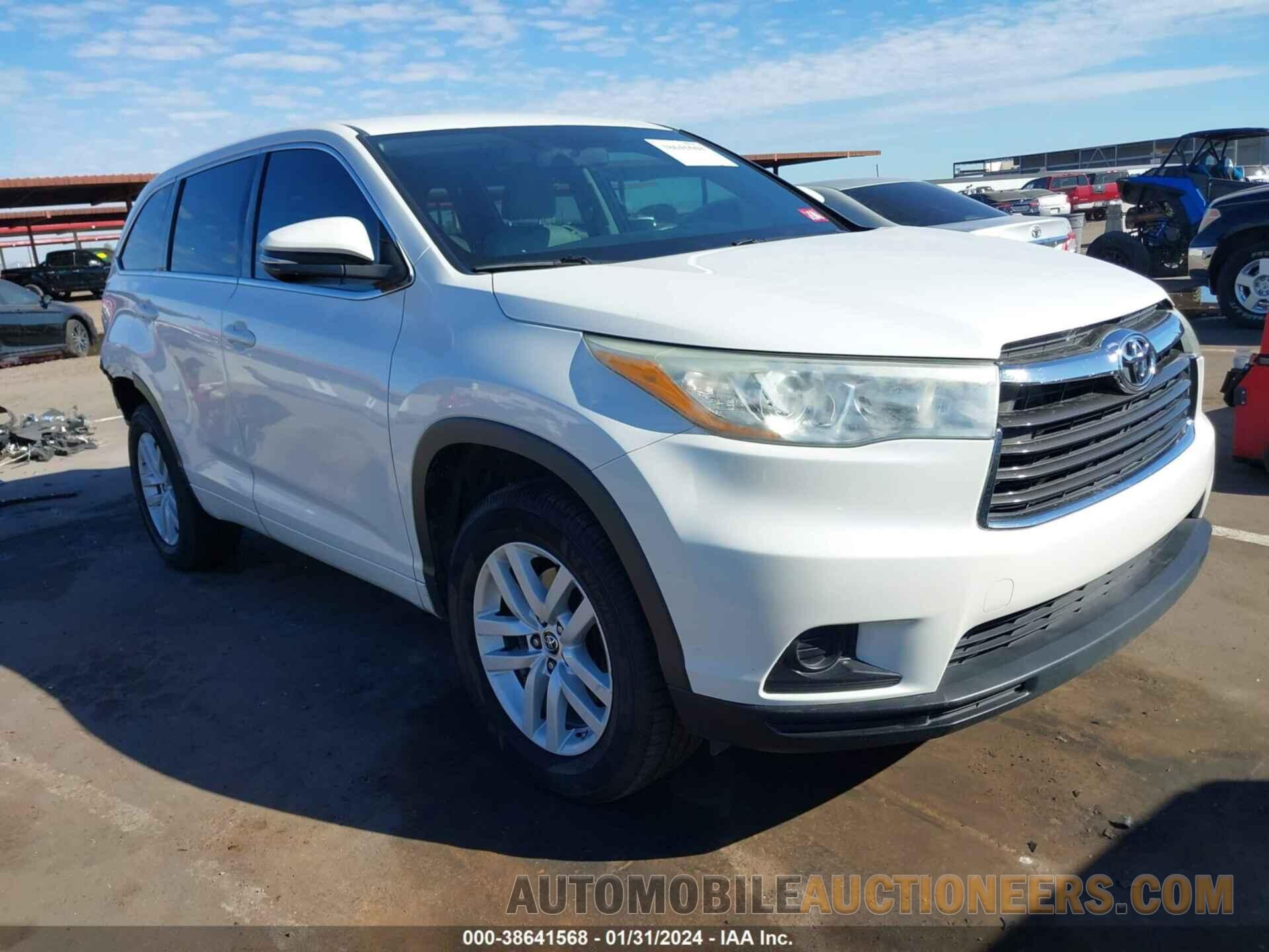 5TDZKRFHXGS126389 TOYOTA HIGHLANDER 2016