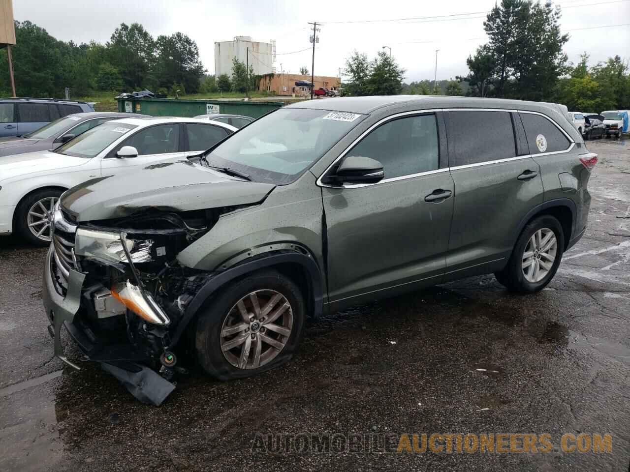 5TDZKRFHXGS143144 TOYOTA HIGHLANDER 2016