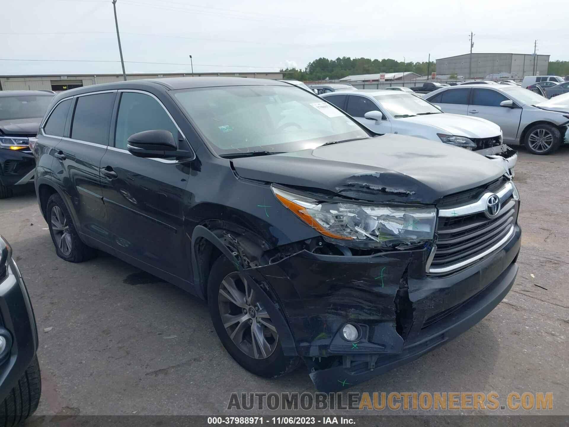 5TDZKRFHXGS147940 TOYOTA HIGHLANDER 2016