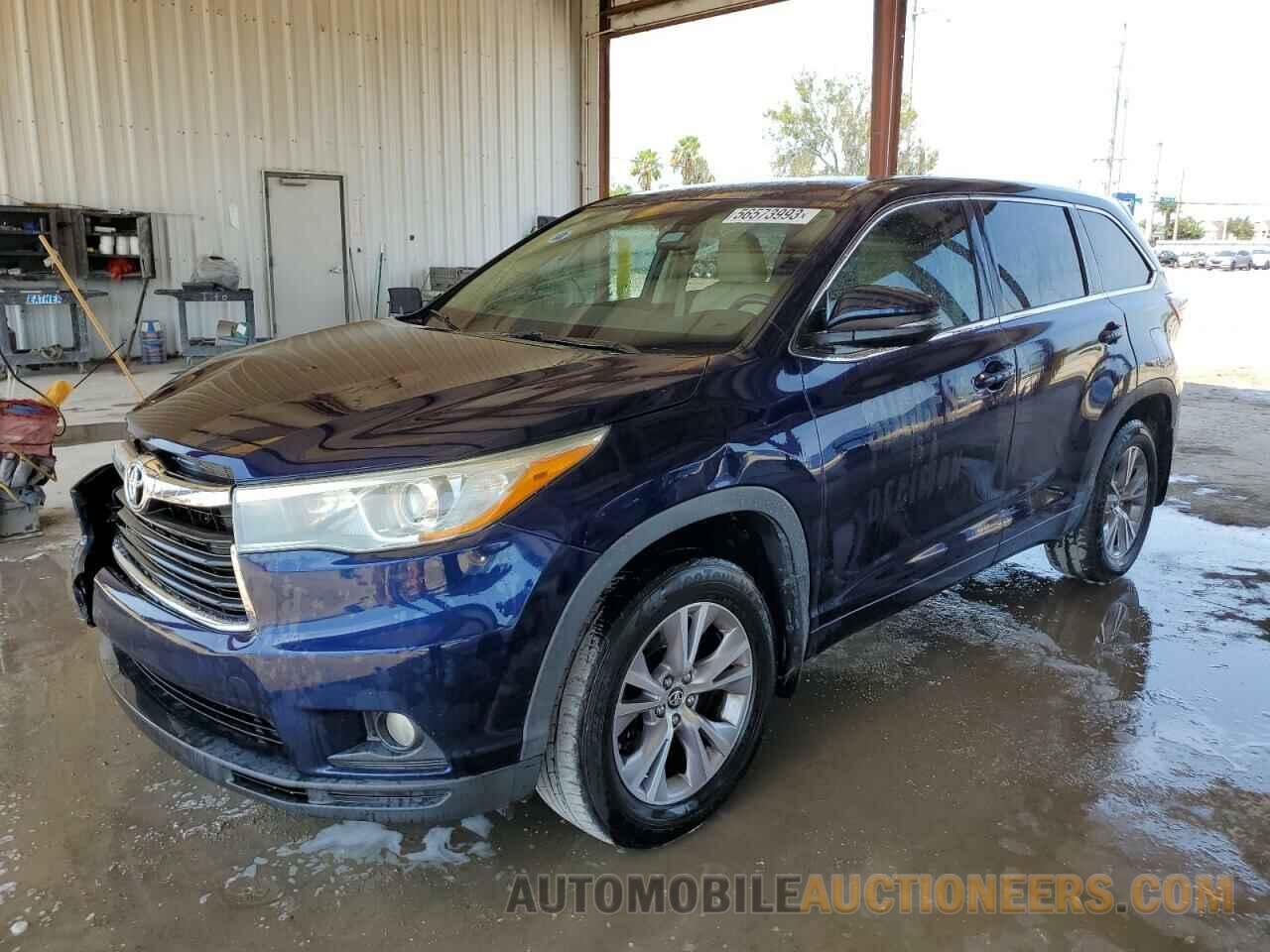 5TDZKRFHXGS156539 TOYOTA HIGHLANDER 2016