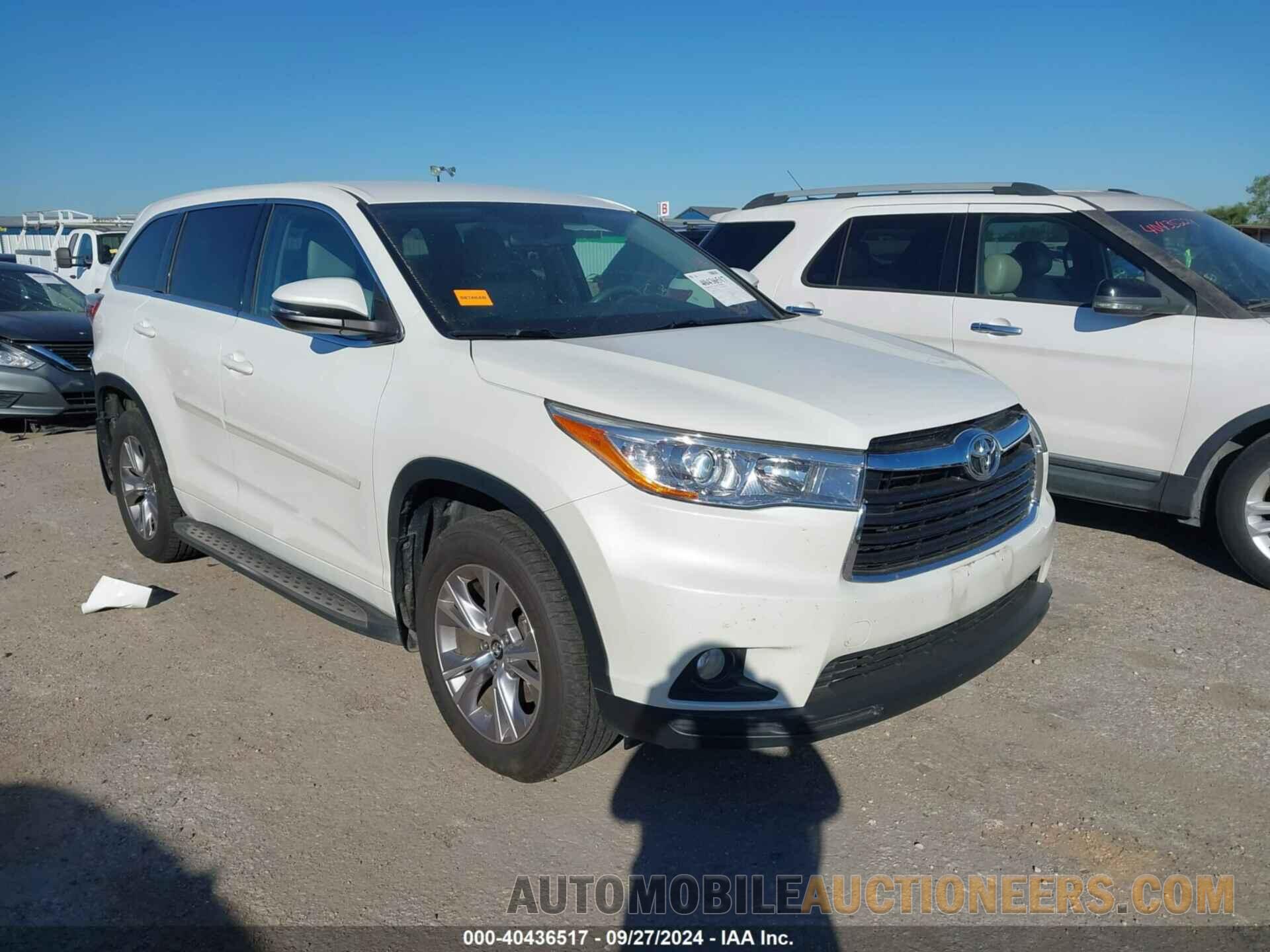 5TDZKRFHXGS177102 TOYOTA HIGHLANDER 2016