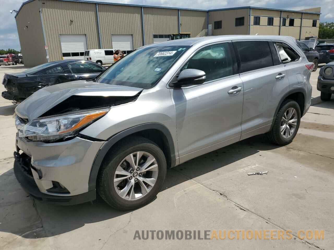 5TDZKRFHXGS179691 TOYOTA HIGHLANDER 2016