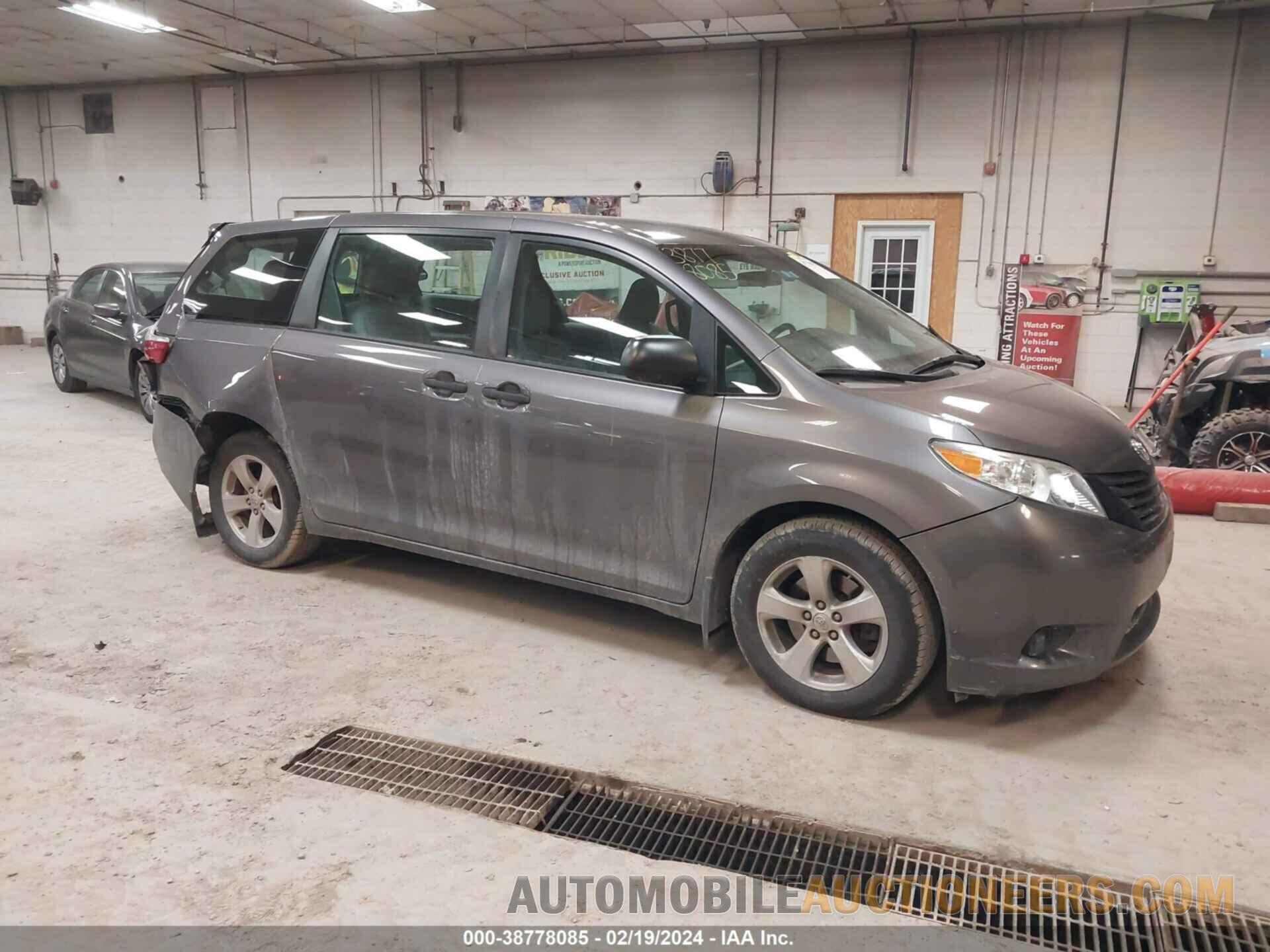 5TDZZ3DC1HS831681 TOYOTA SIENNA 2017