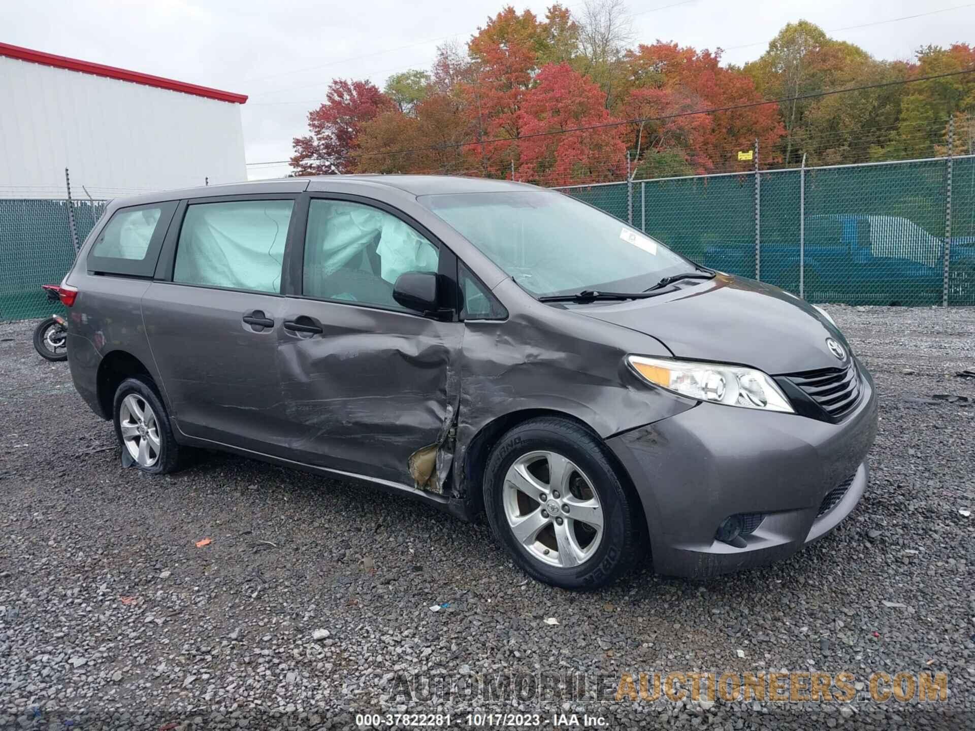 5TDZZ3DC2HS818180 TOYOTA SIENNA 2017